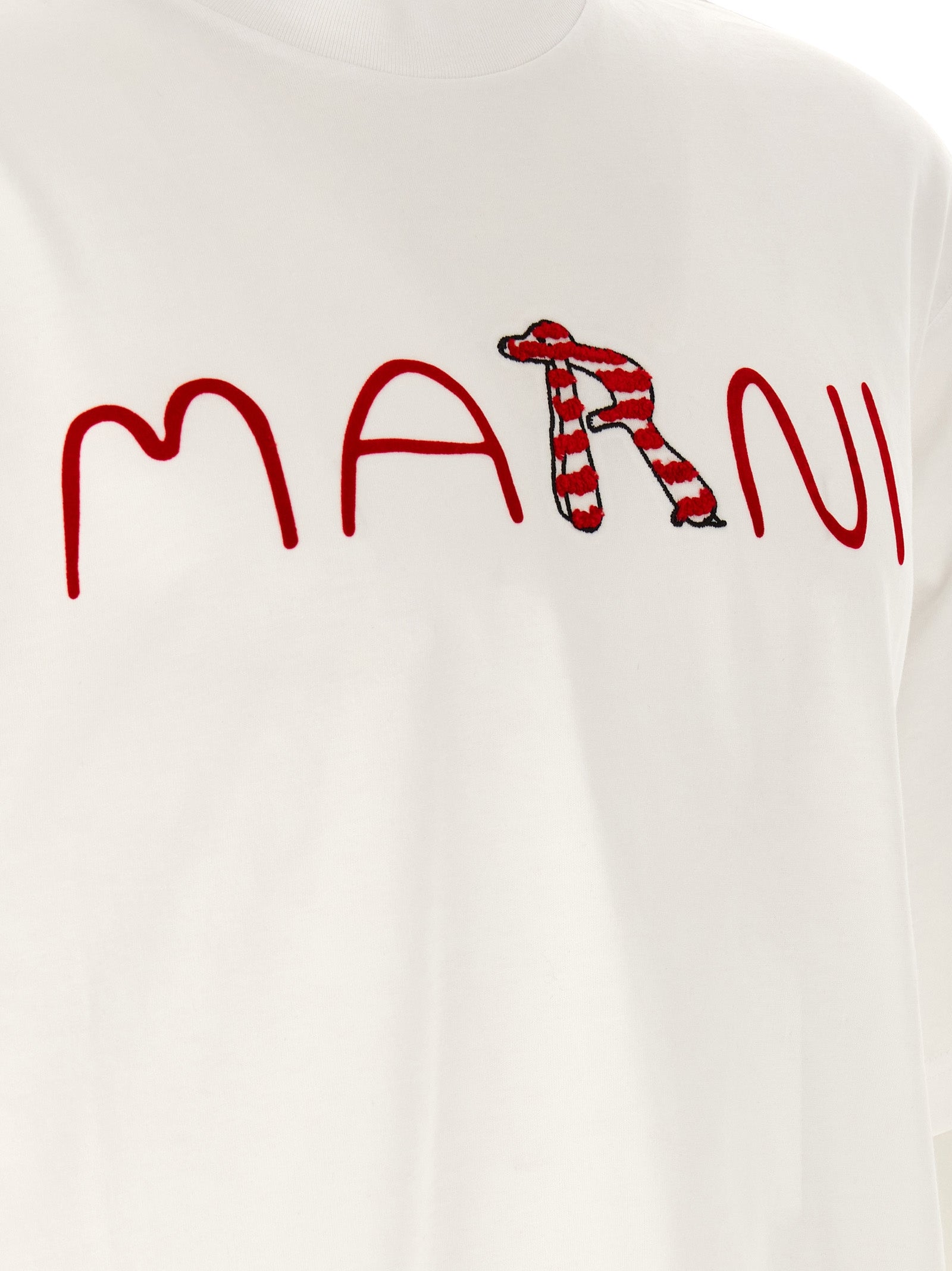 Marni White Cotton Men's T-Shirt