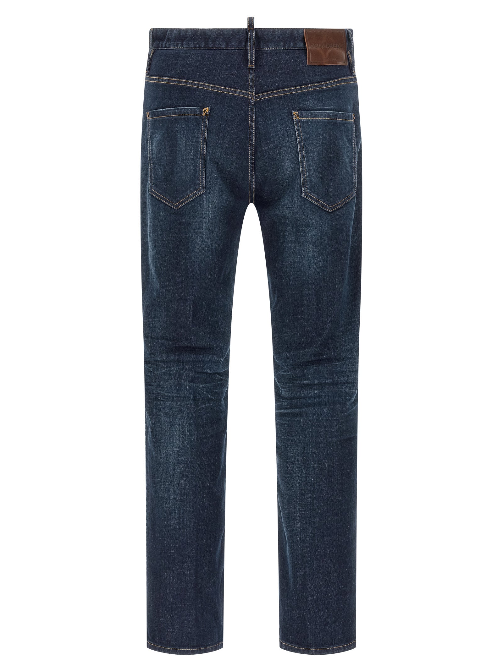 Dsquared² Blue Cotton Straight-Leg Men's Jeans
