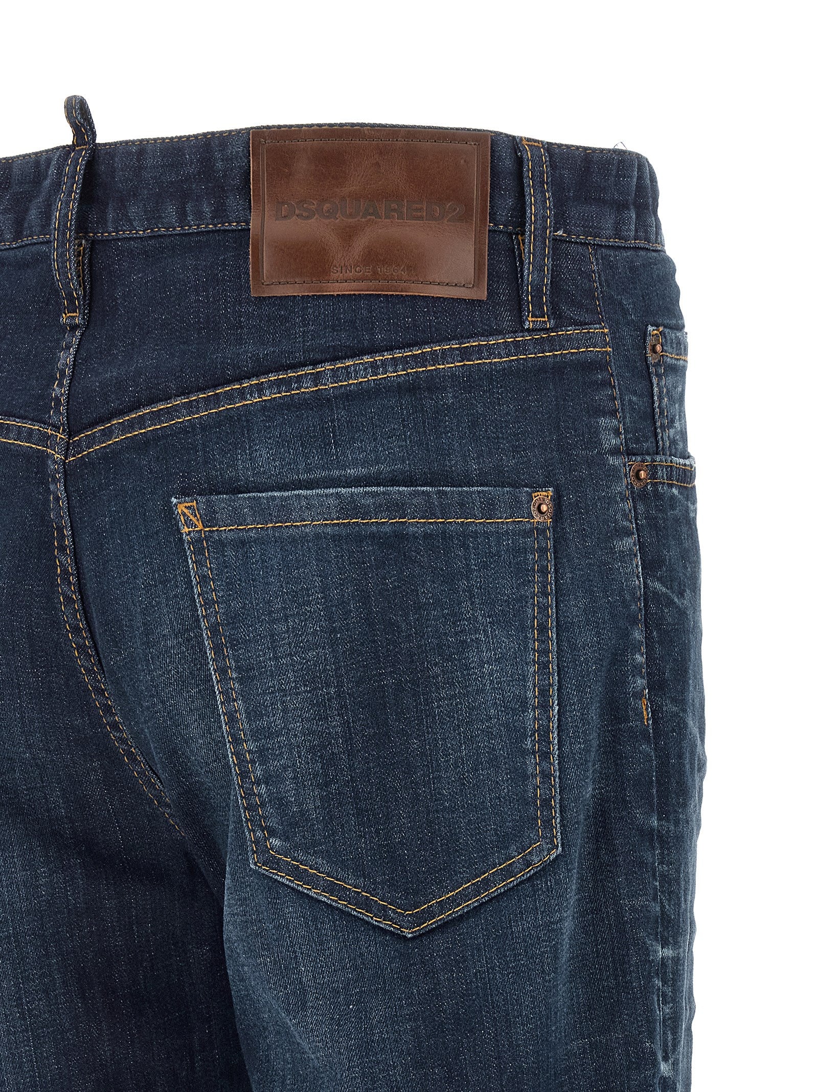 Dsquared² Blue Cotton Straight-Leg Men's Jeans