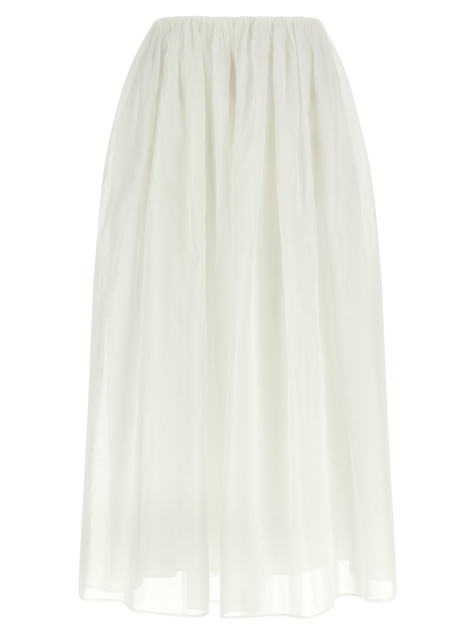 Brunello Cucinelli White Cotton Mini Women's Skirt