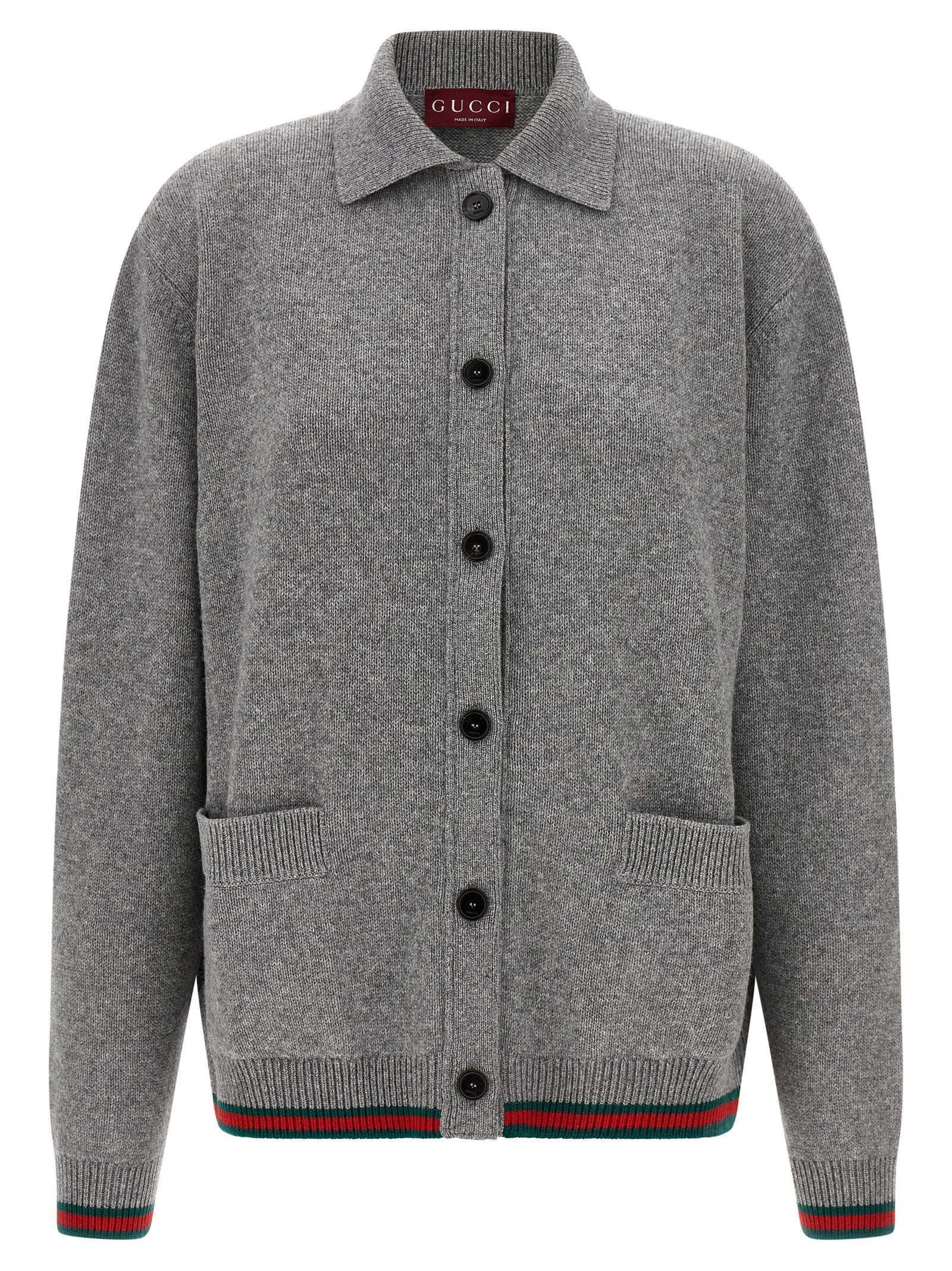 Gucci Gray Wool Women's Cardigan