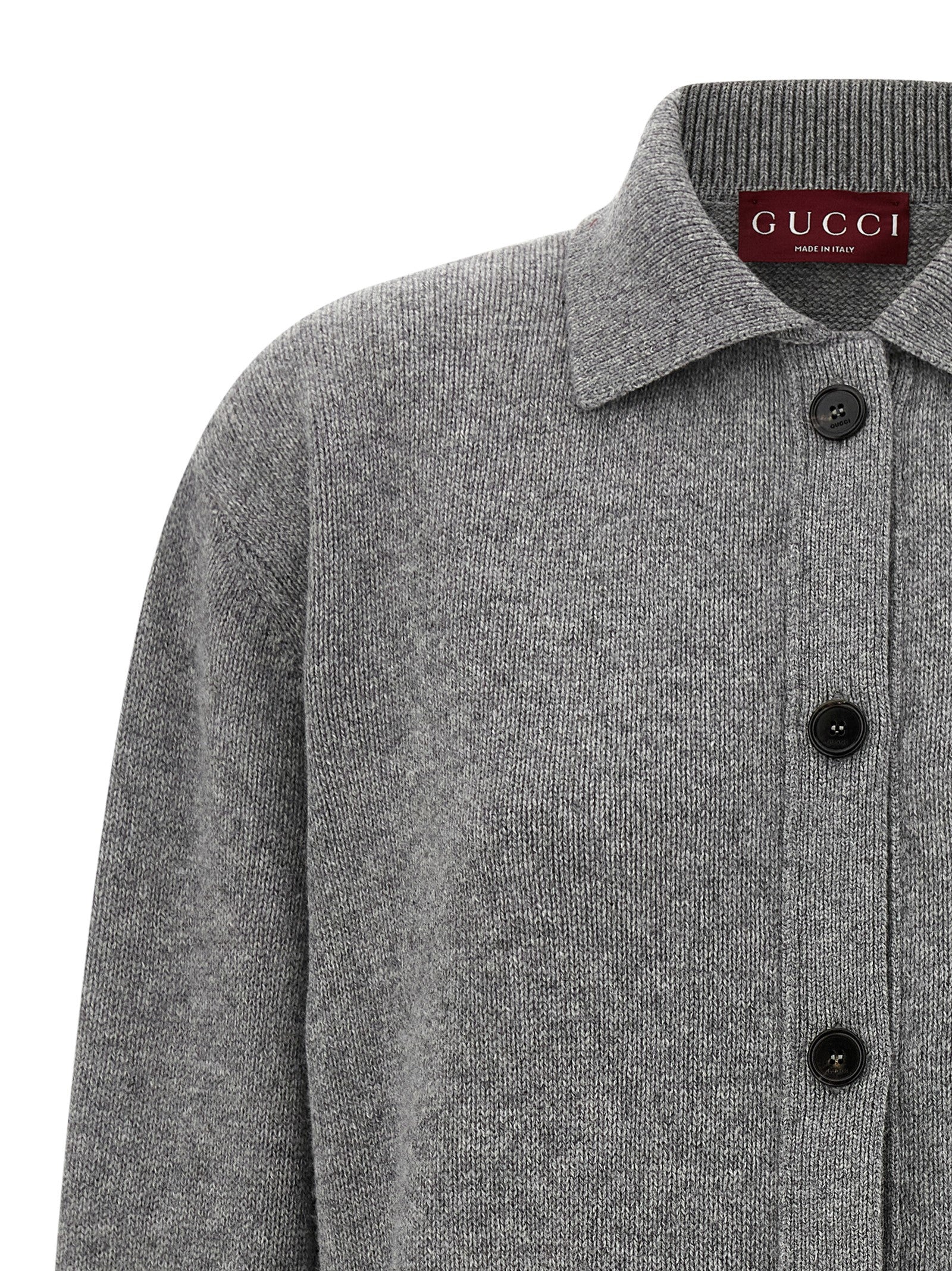 Gucci Gray Wool Women's Cardigan