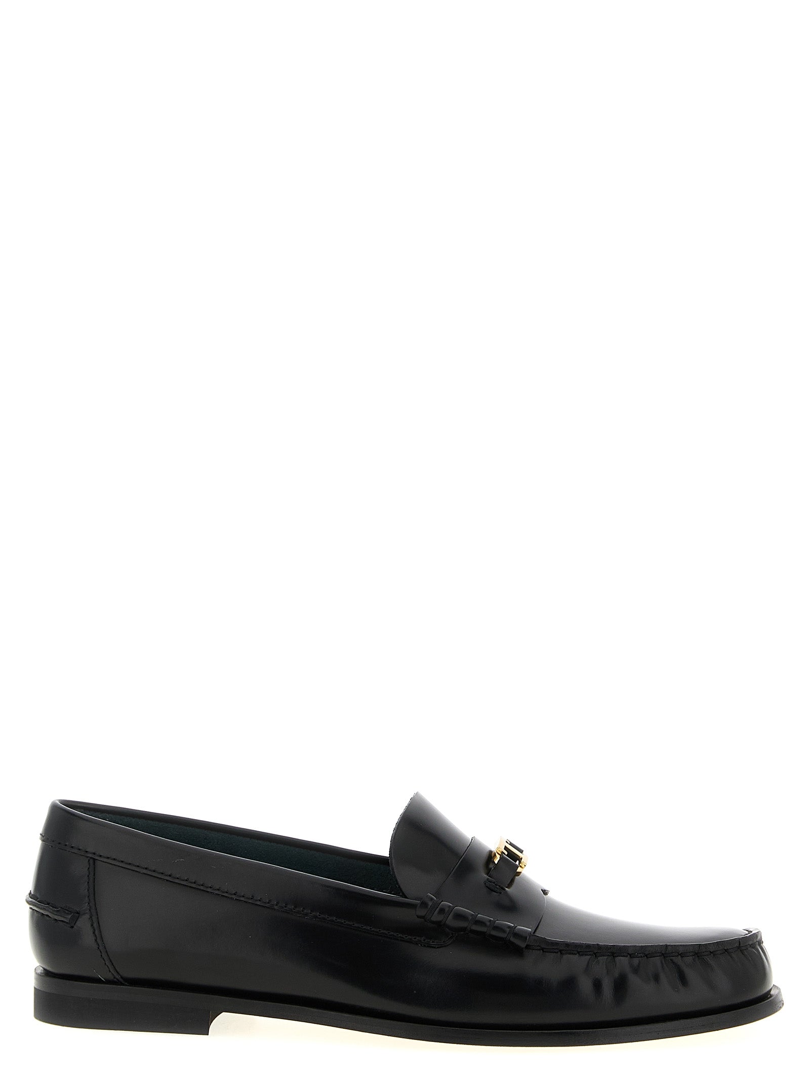 Tod's Black Calfskin Slip-On Women's Loafers