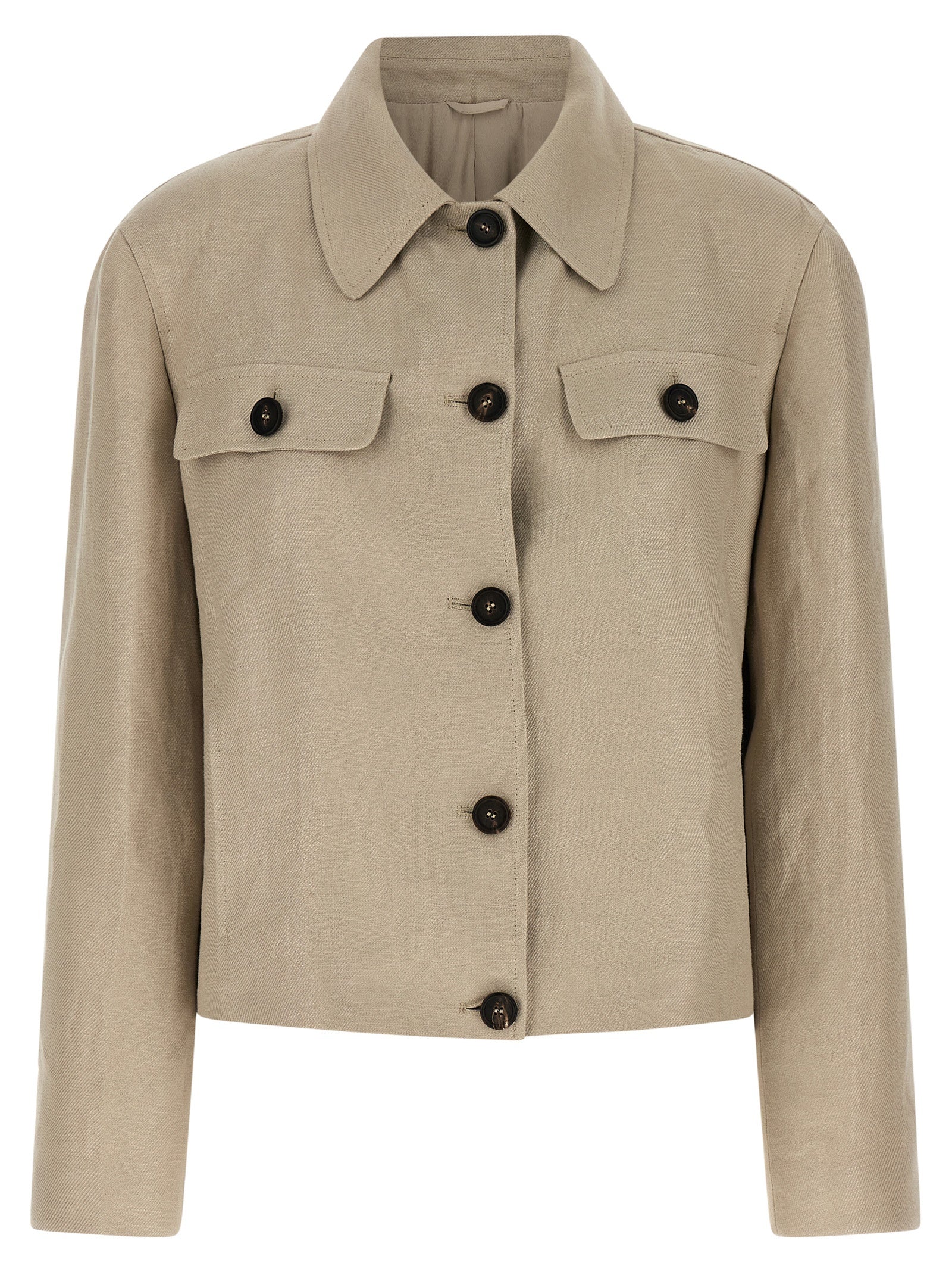 Brunello Cucinelli Beige Linen Women's Blazer