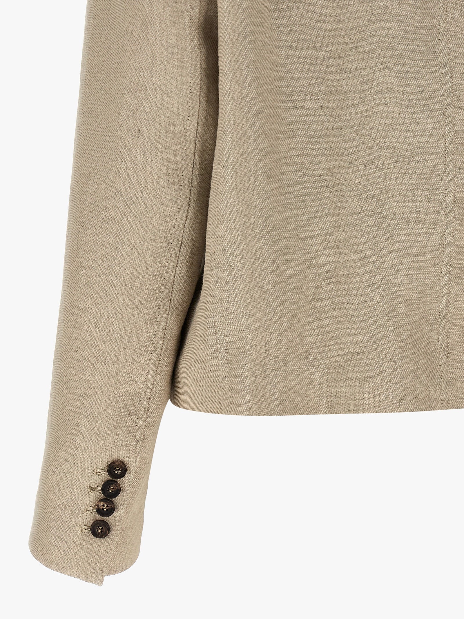 Brunello Cucinelli Beige Linen Women's Blazer