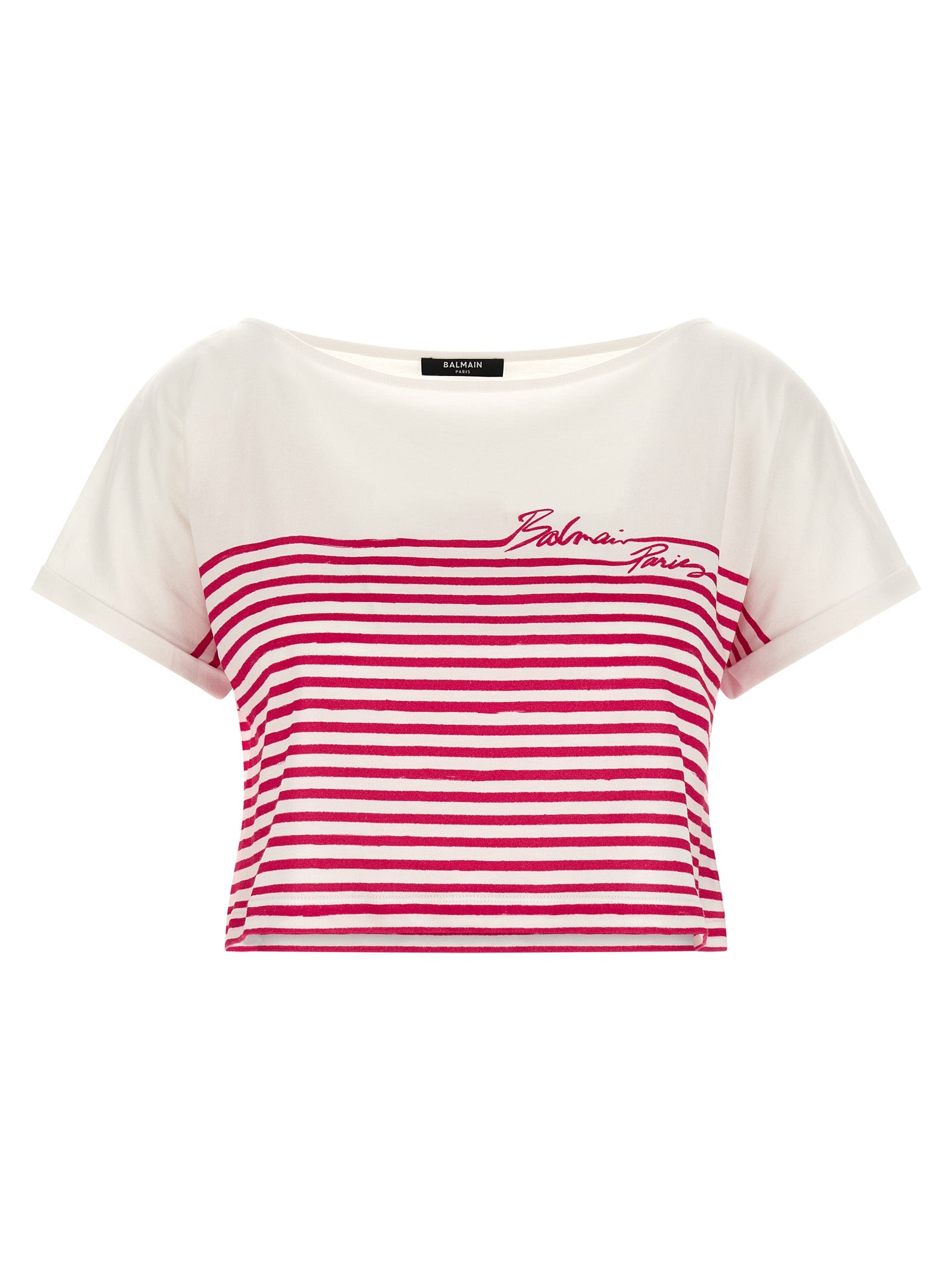 Balmain Fuchsia Cotton Women's T-Shirt