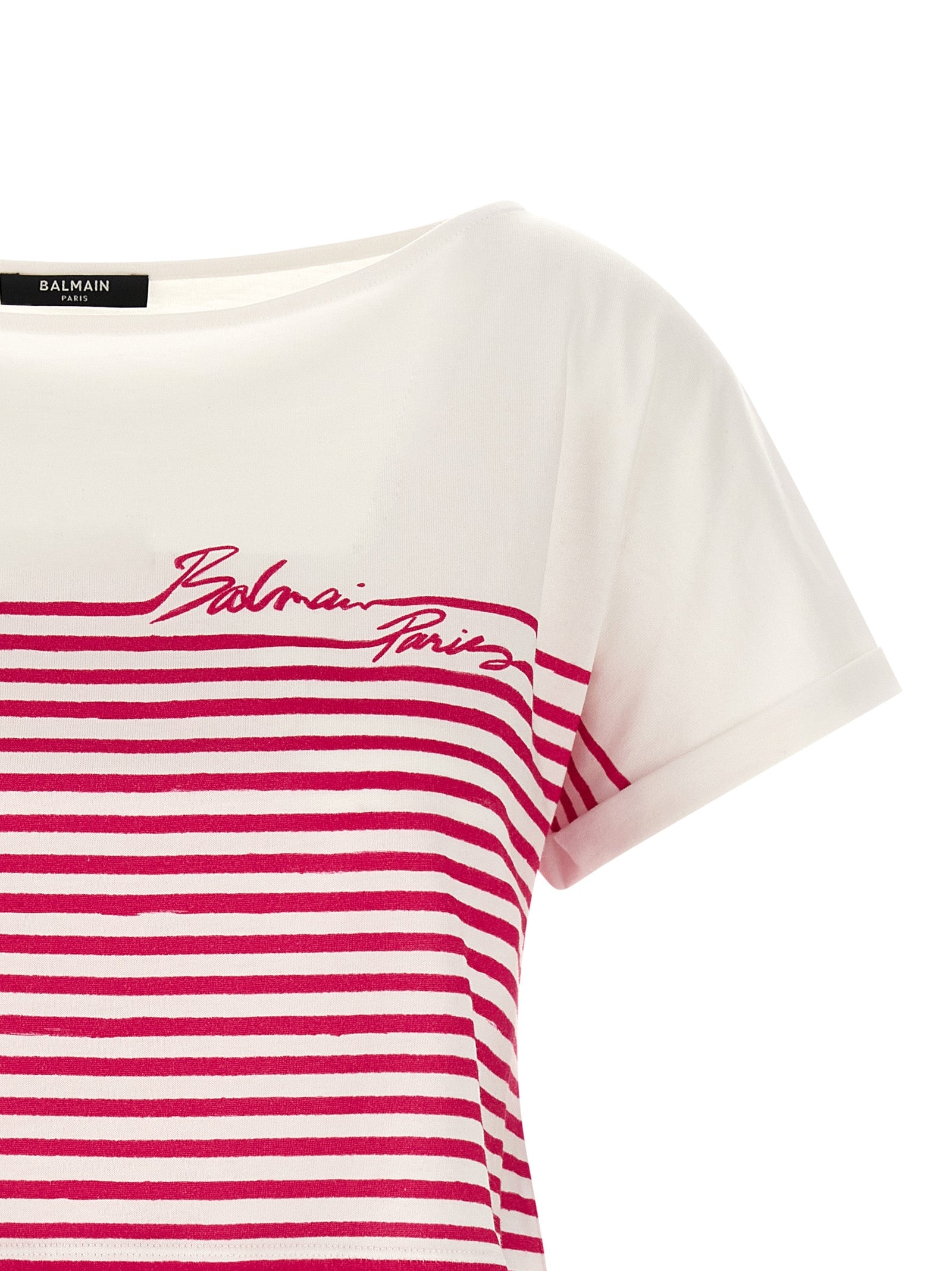 Balmain Fuchsia Cotton Women's T-Shirt