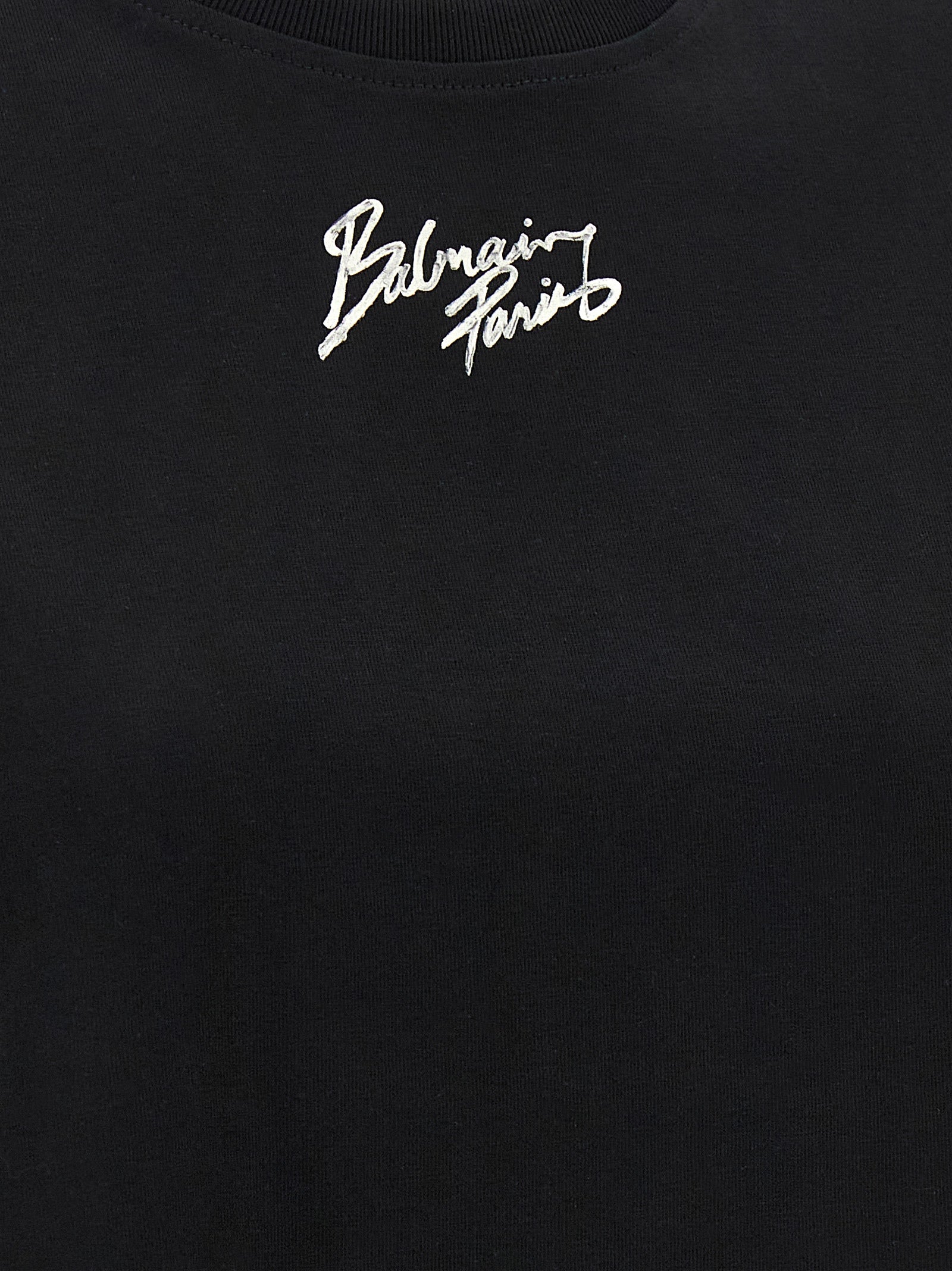 Balmain Black Cotton Women's T-Shirt