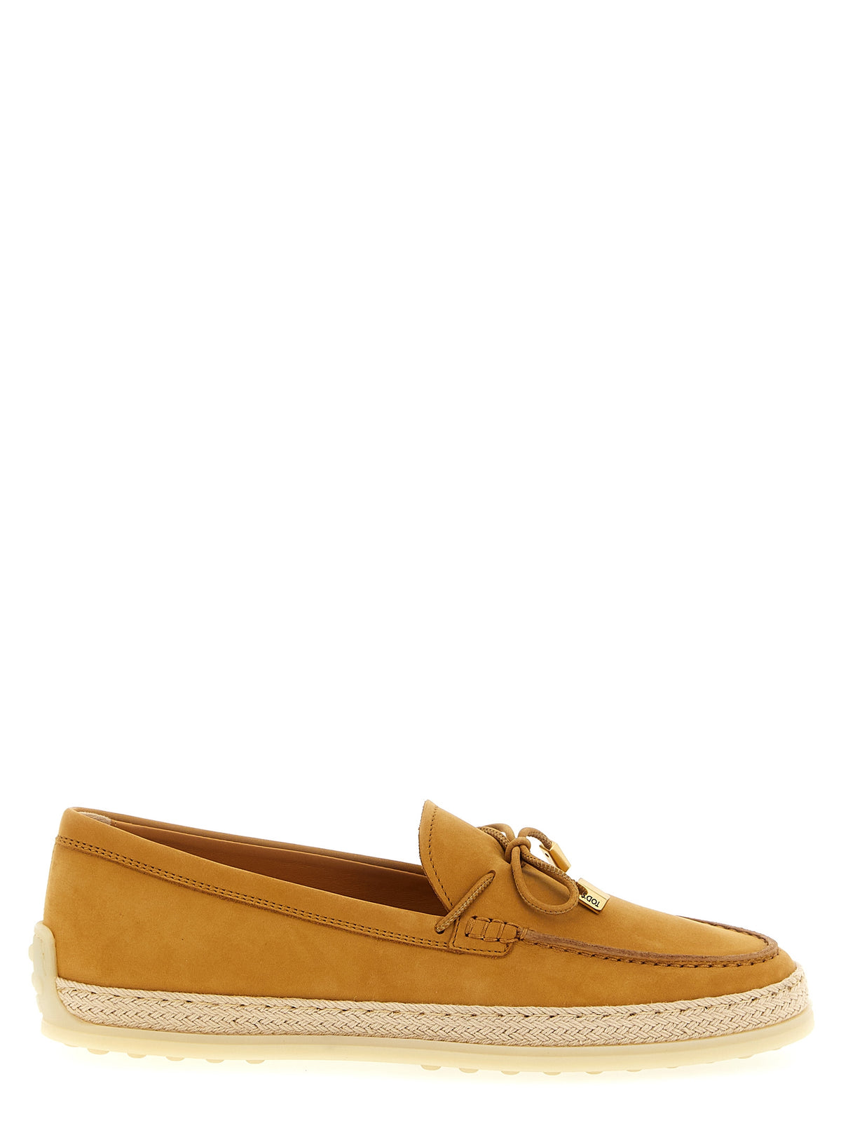 Tod's Beige Calfskin Slip-On Women's Loafers