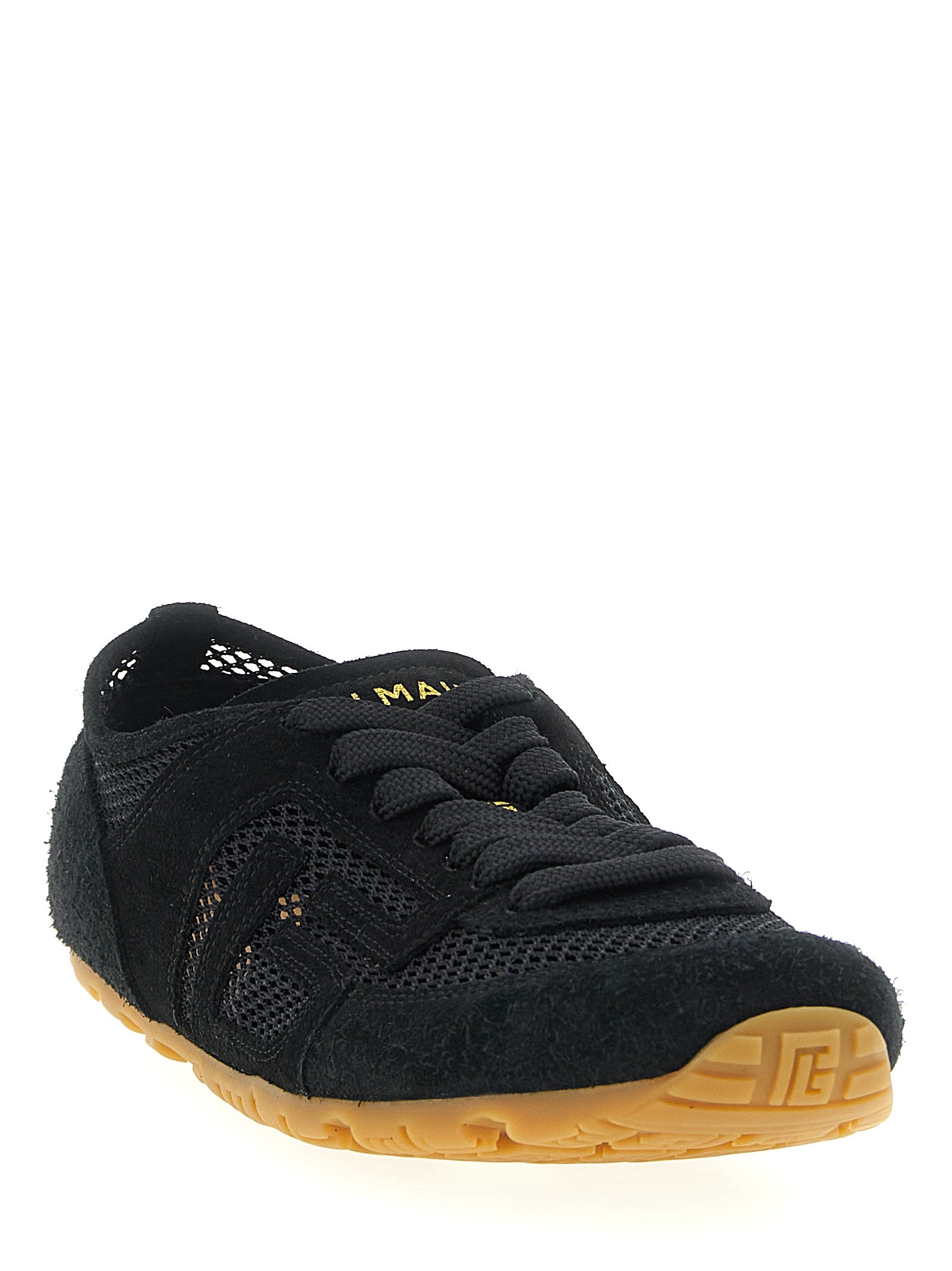 Balmain Black Calfskin Athletic Women's Sneakers