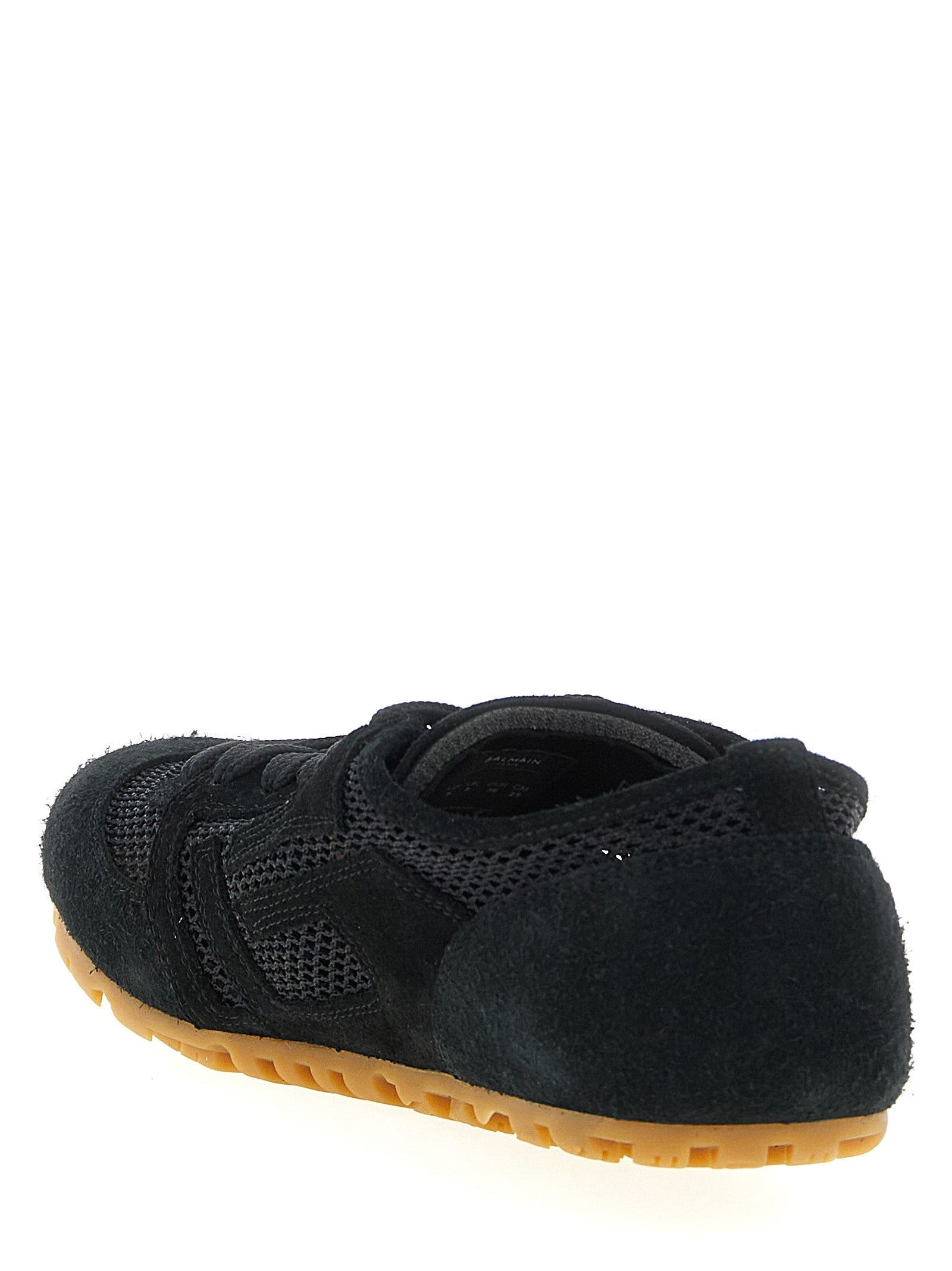 Balmain Black Calfskin Athletic Women's Sneakers