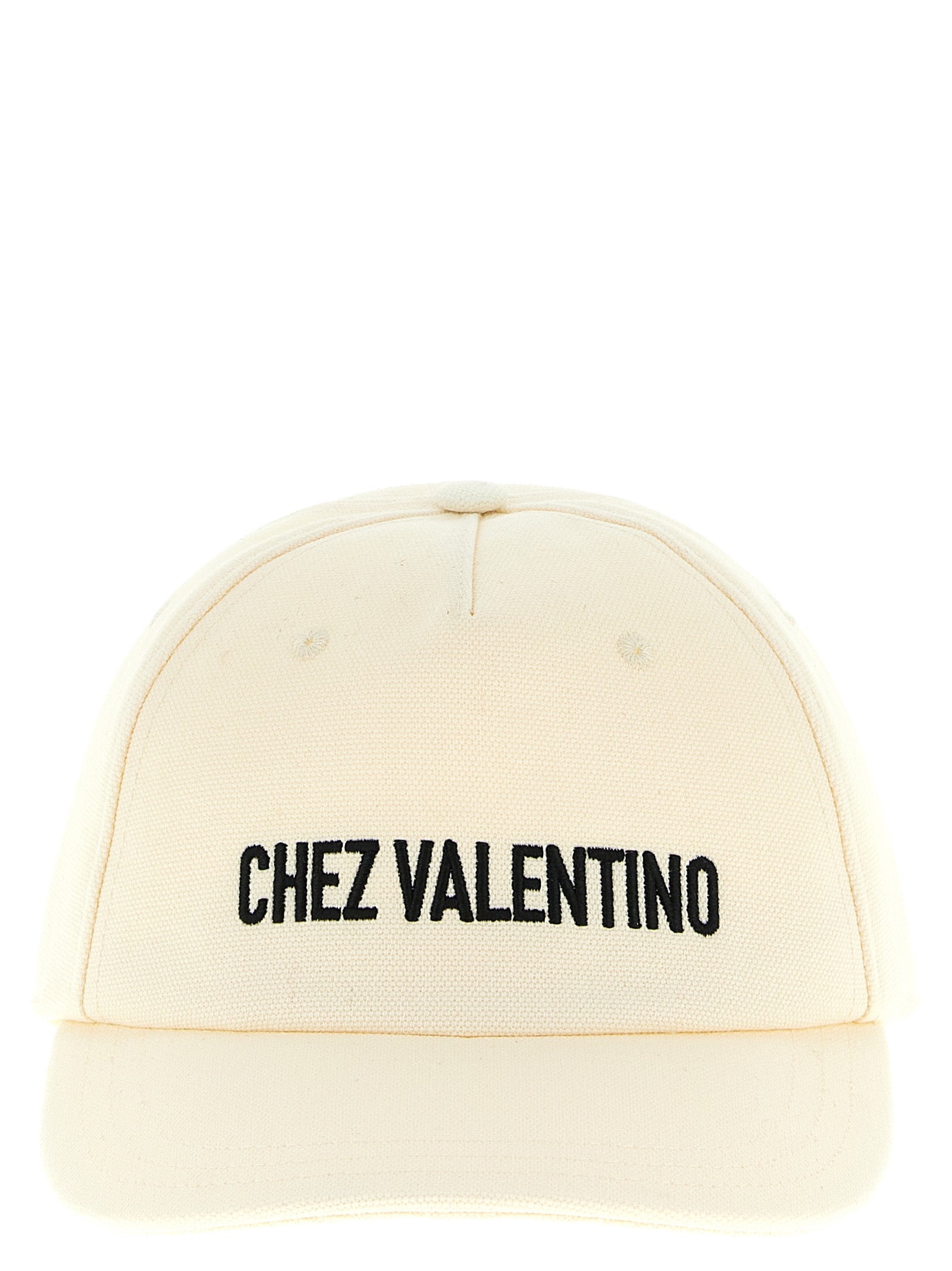 Valentino Garavani Beige Cotton Cap (Baseball Men's Hat)
