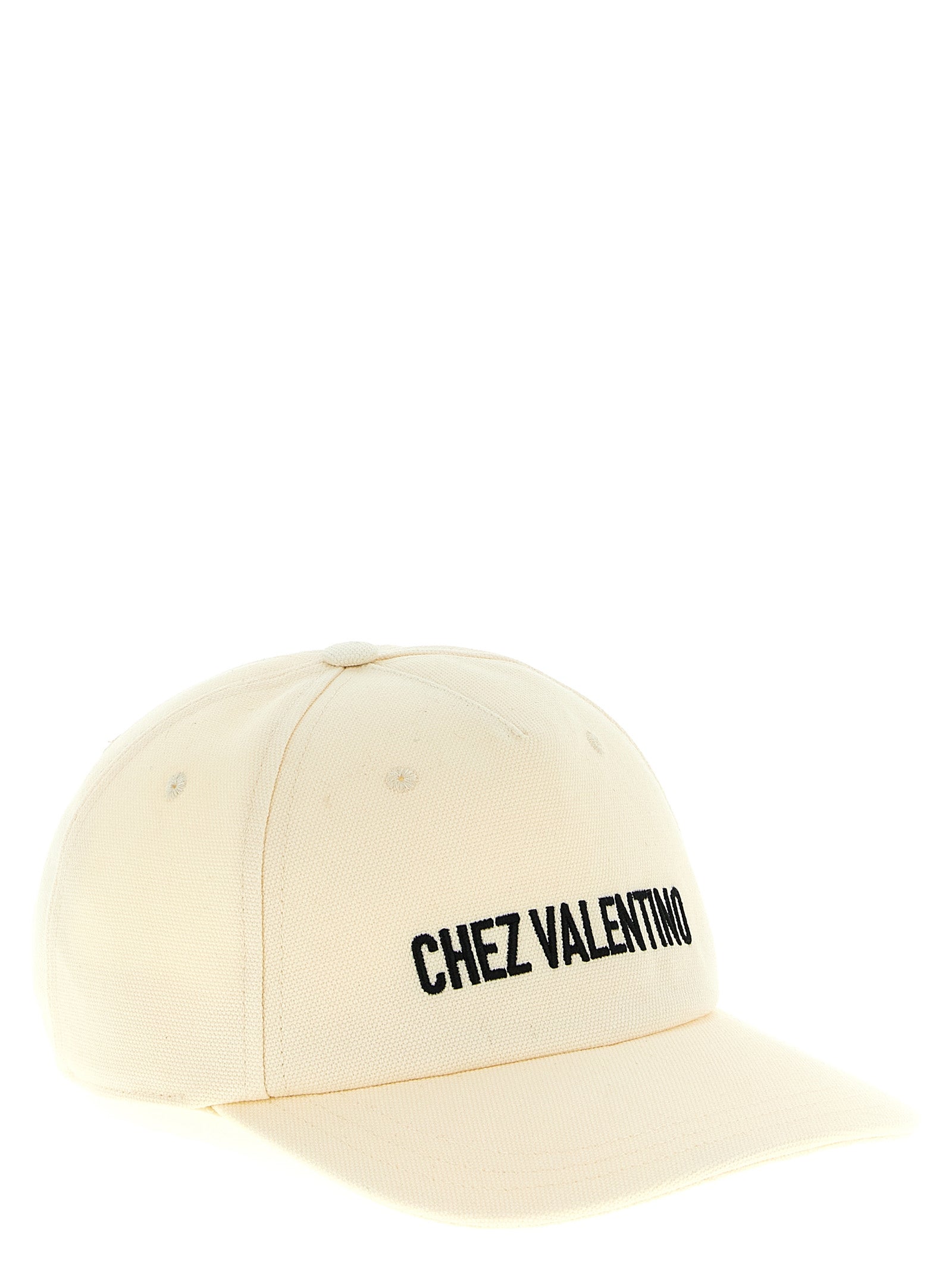 Valentino Garavani Beige Cotton Cap (Baseball Men's Hat)
