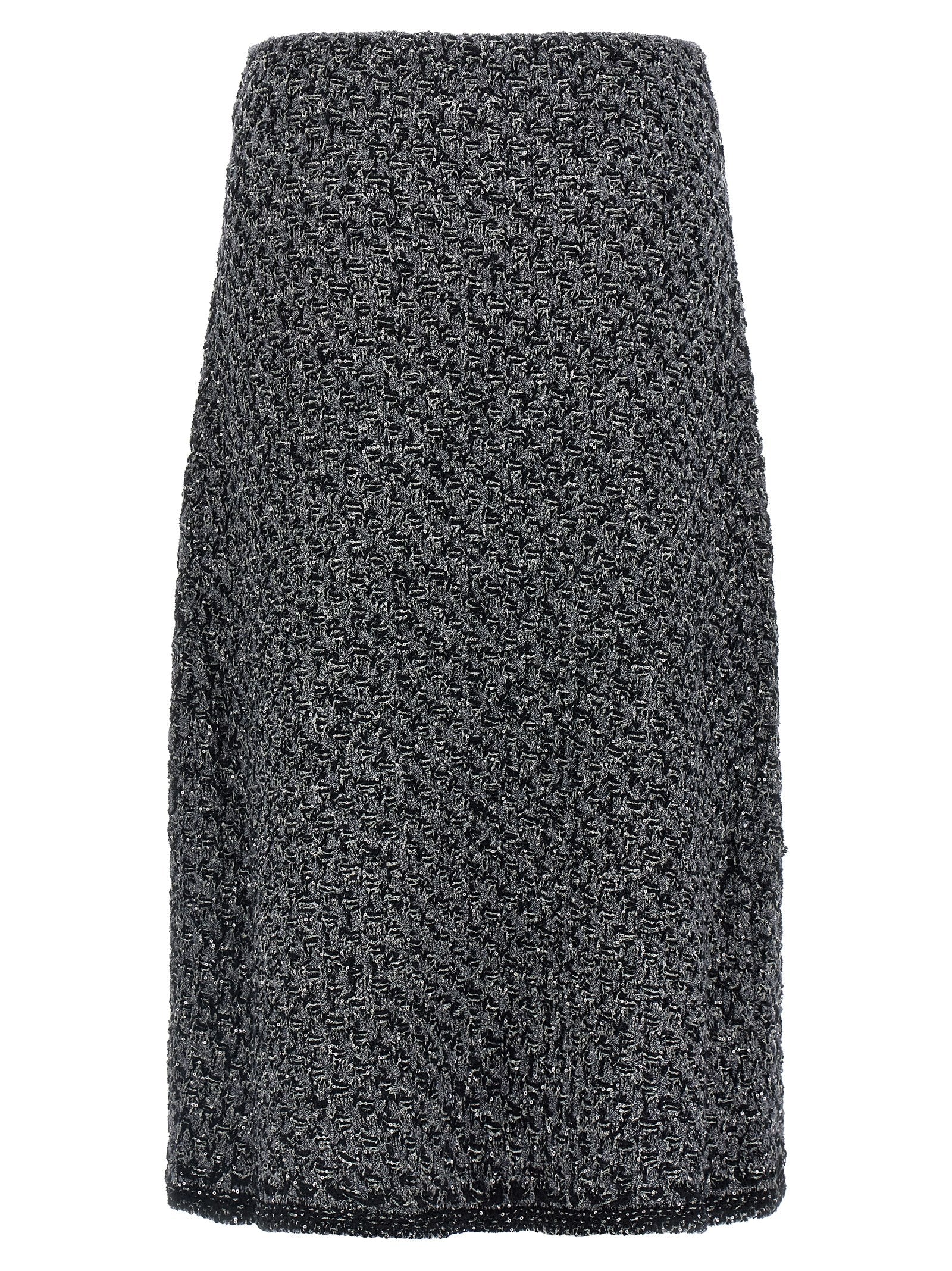 Fabiana Filippi Blue Cotton Midi Women's Skirt