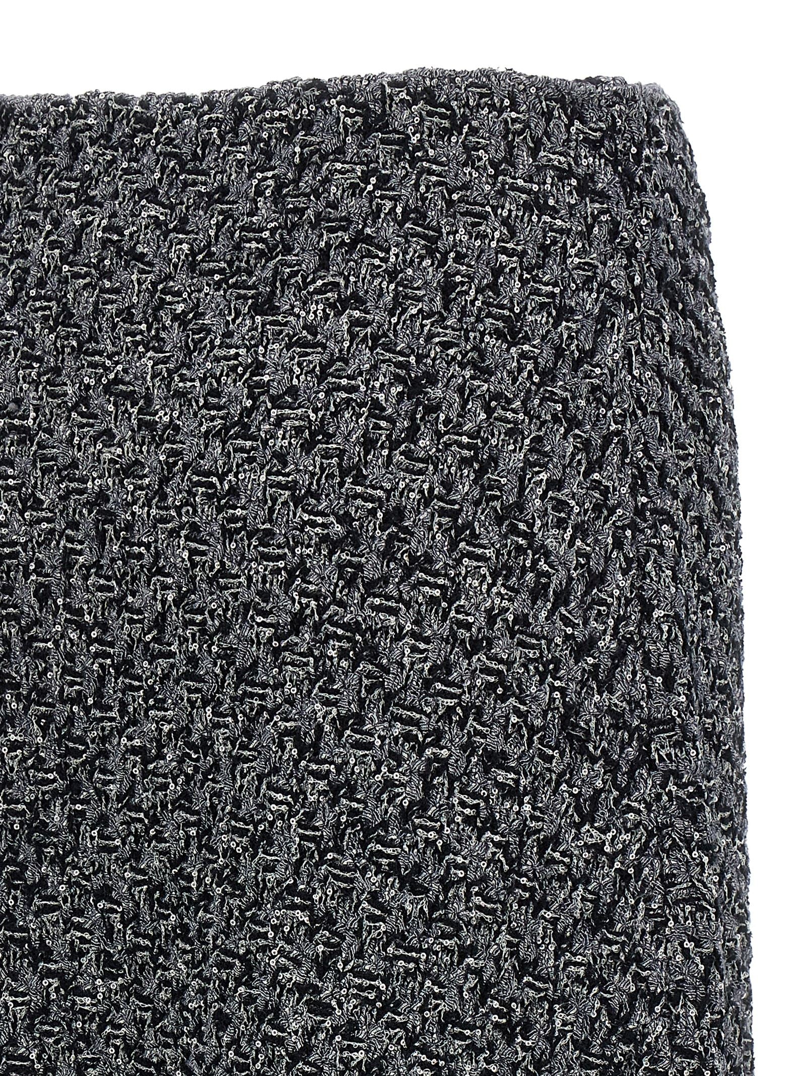 Fabiana Filippi Blue Cotton Midi Women's Skirt