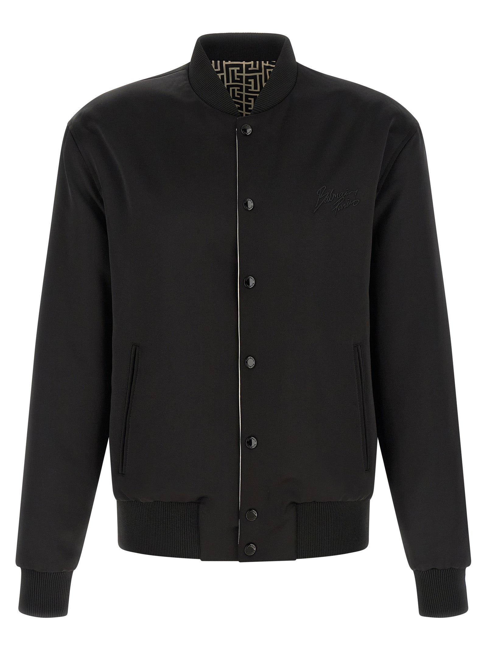 Balmain Black Polyamide Men's Bomber