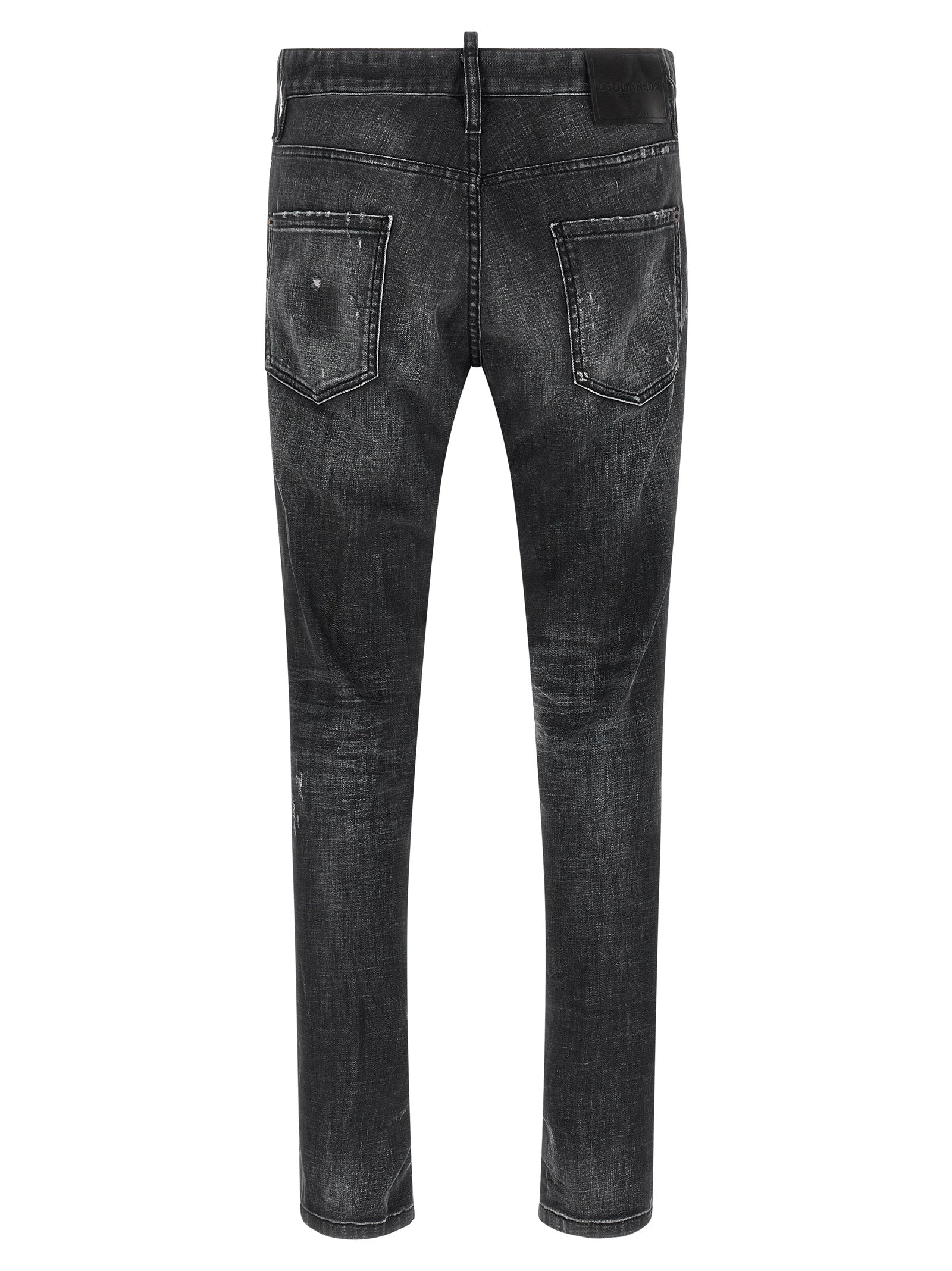 Dsquared² Black Cotton Jeans Men's Denim