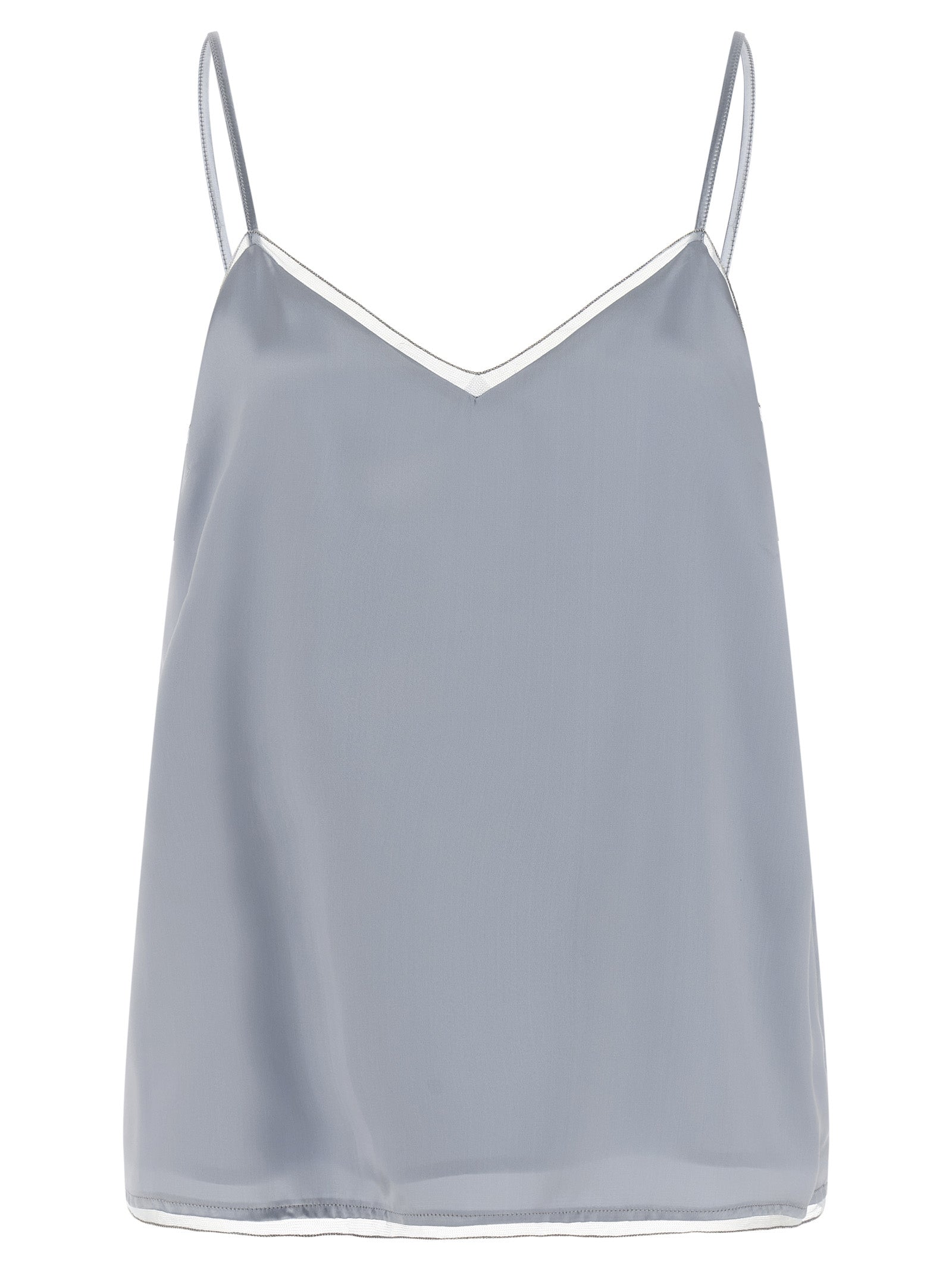Fabiana Filippi Blue Viscose Tank Women's Tops