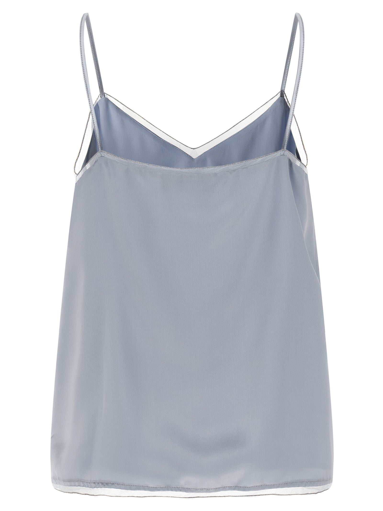 Fabiana Filippi Blue Viscose Tank Women's Tops