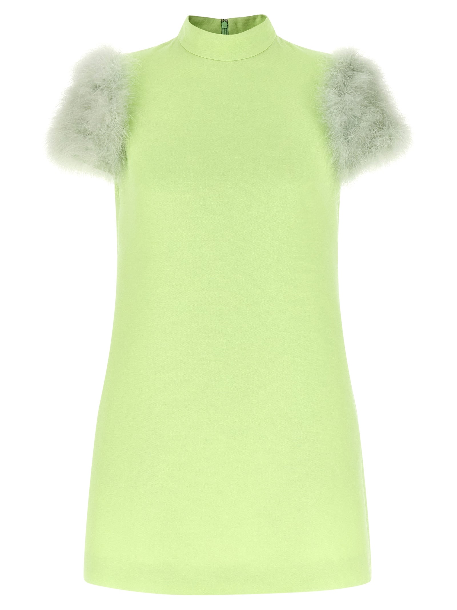 Valentino Garavani Bicolor Virgin Wool Short Women's Dress