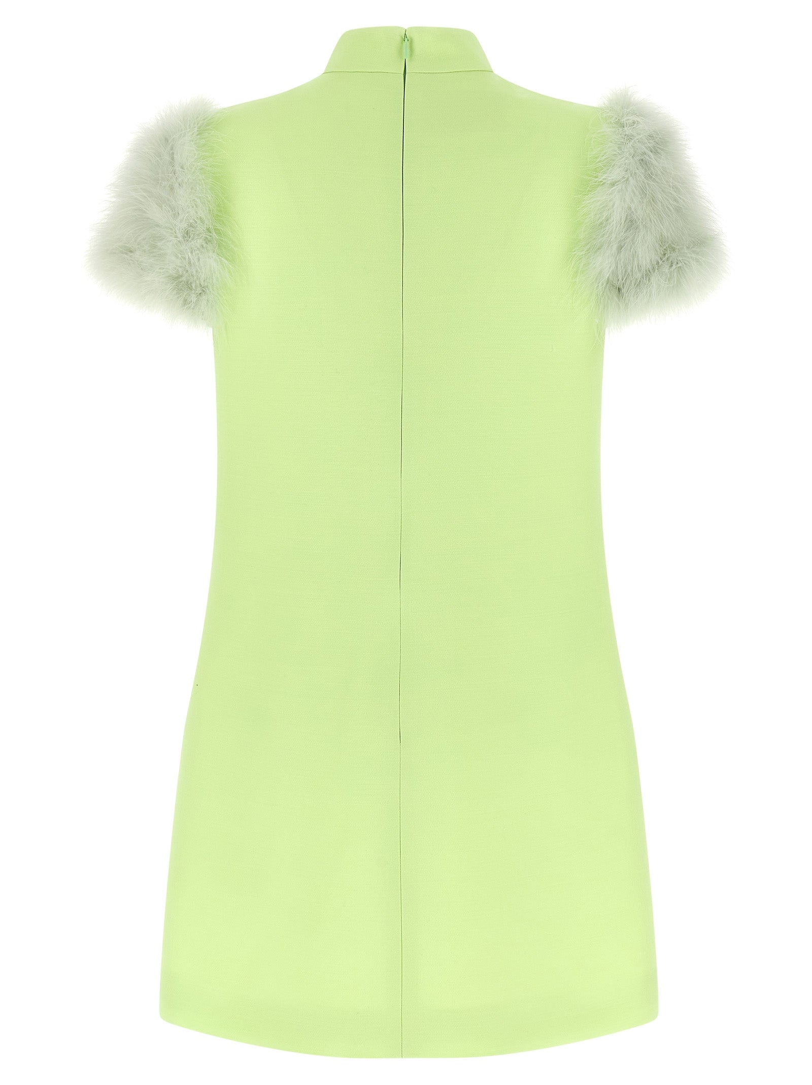 Valentino Garavani Bicolor Virgin Wool Short Women's Dress