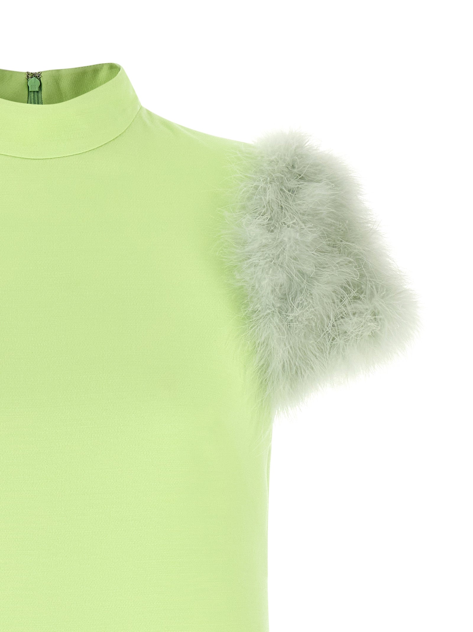 Valentino Garavani Bicolor Virgin Wool Short Women's Dress