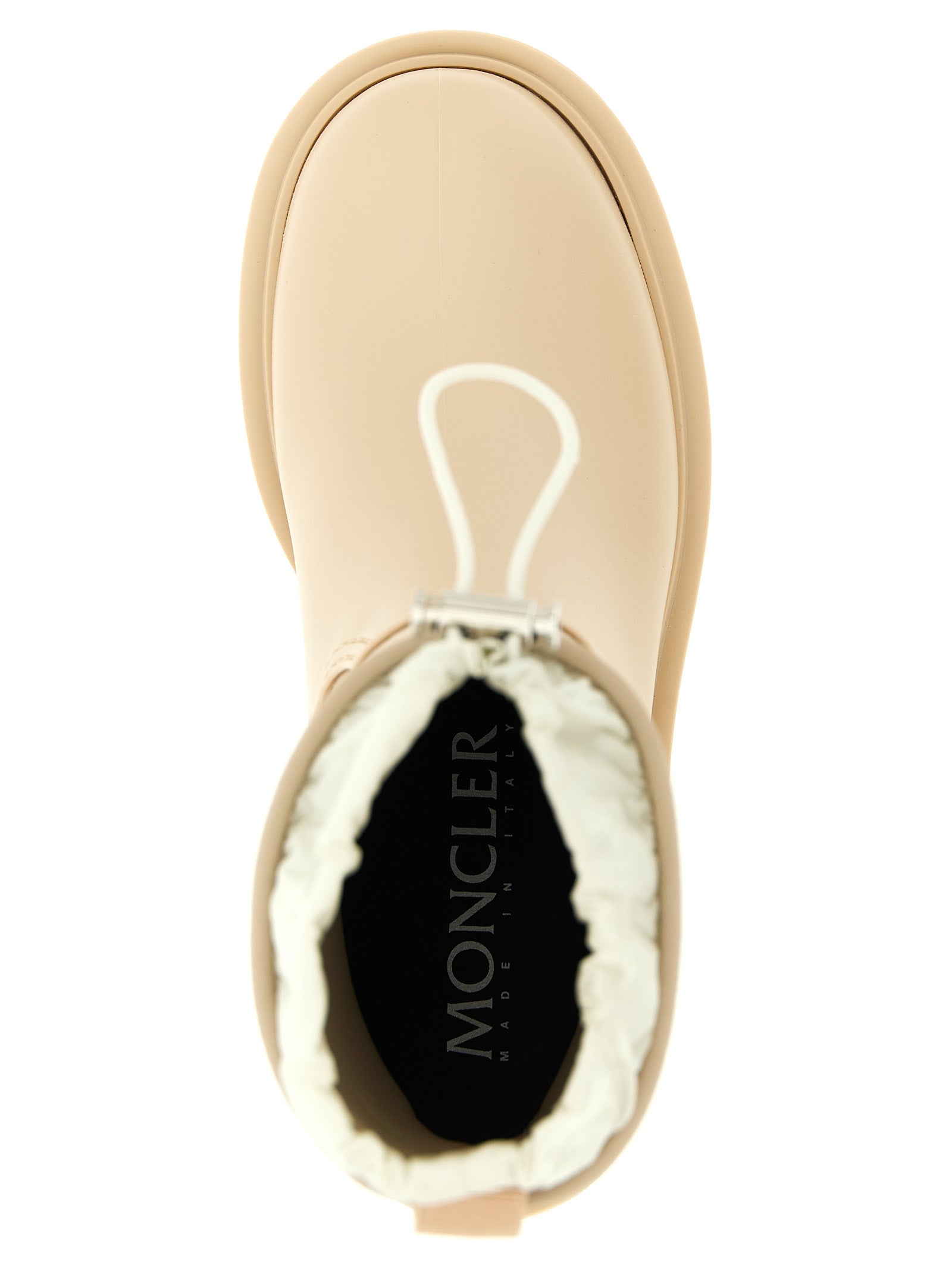 Moncler Beige Pvc Ankle Women's Boots