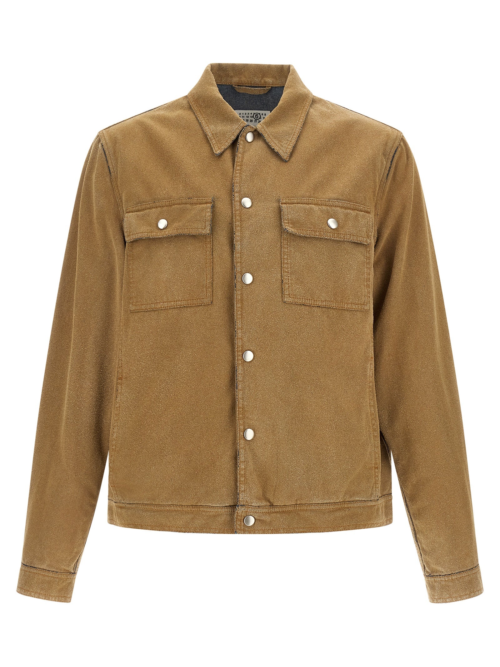 MM6 Maison Margiela Beige Cotton Denim Men's Jacket