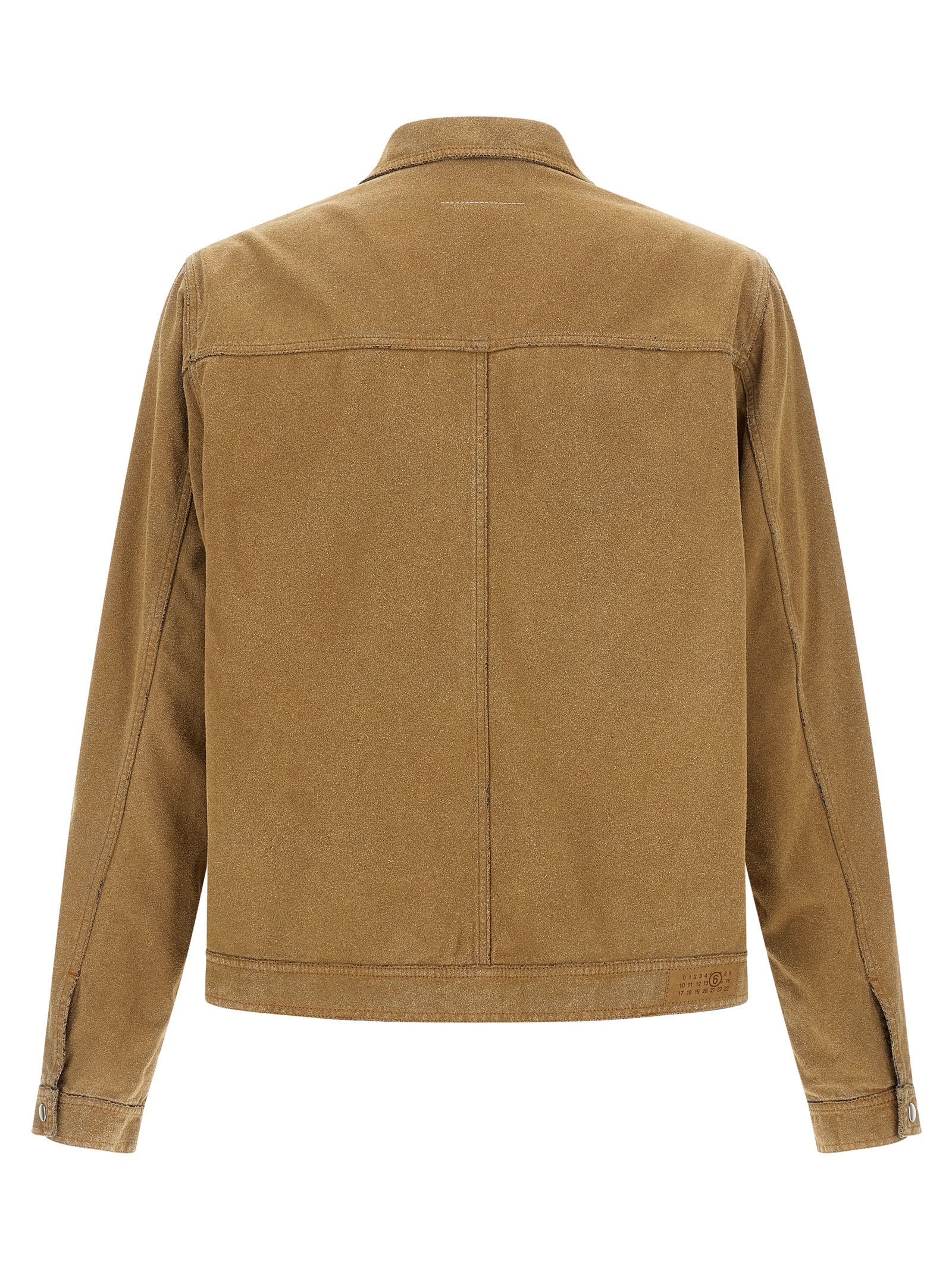 MM6 Maison Margiela Beige Cotton Denim Men's Jacket