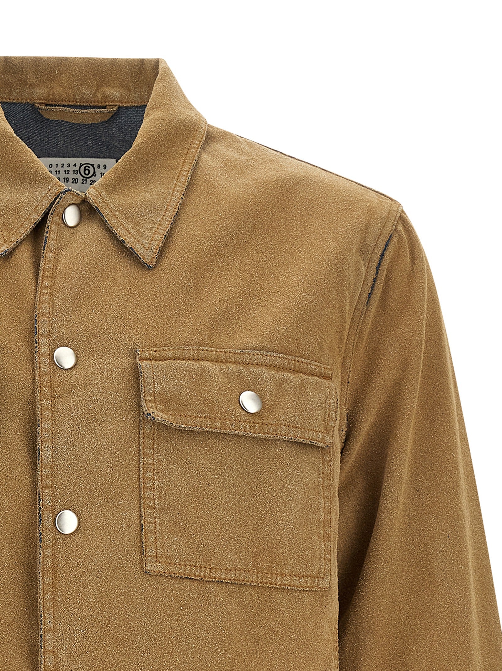 MM6 Maison Margiela Beige Cotton Denim Men's Jacket
