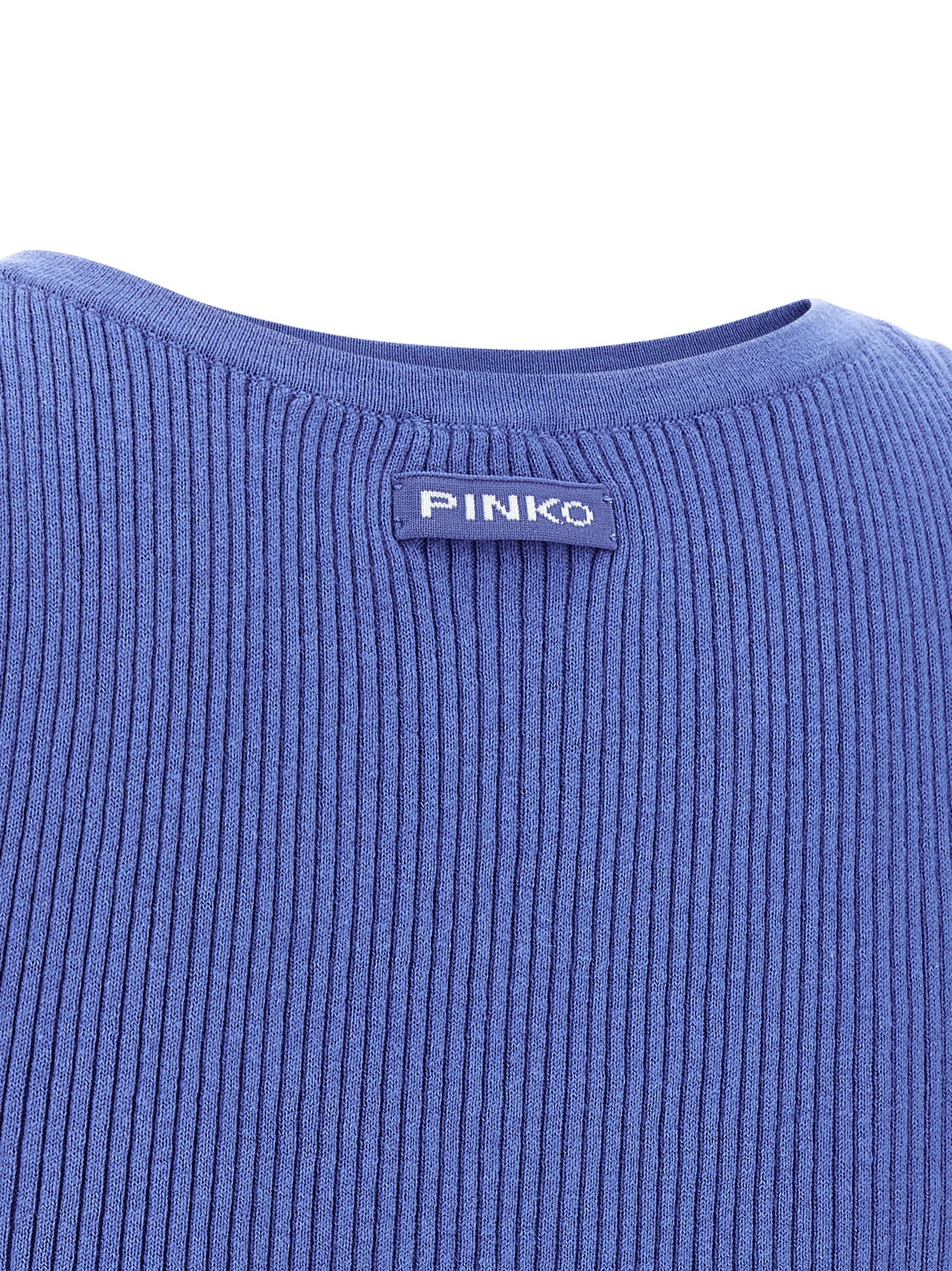PINKO Blue Cotton Tank Women's Tops