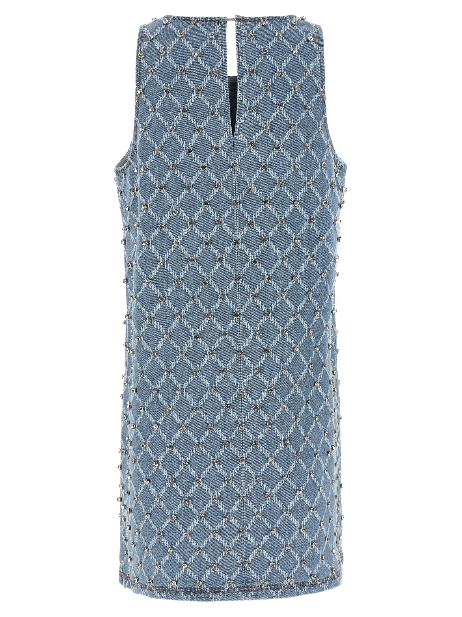 PINKO Blue Cotton Short Women's Dress