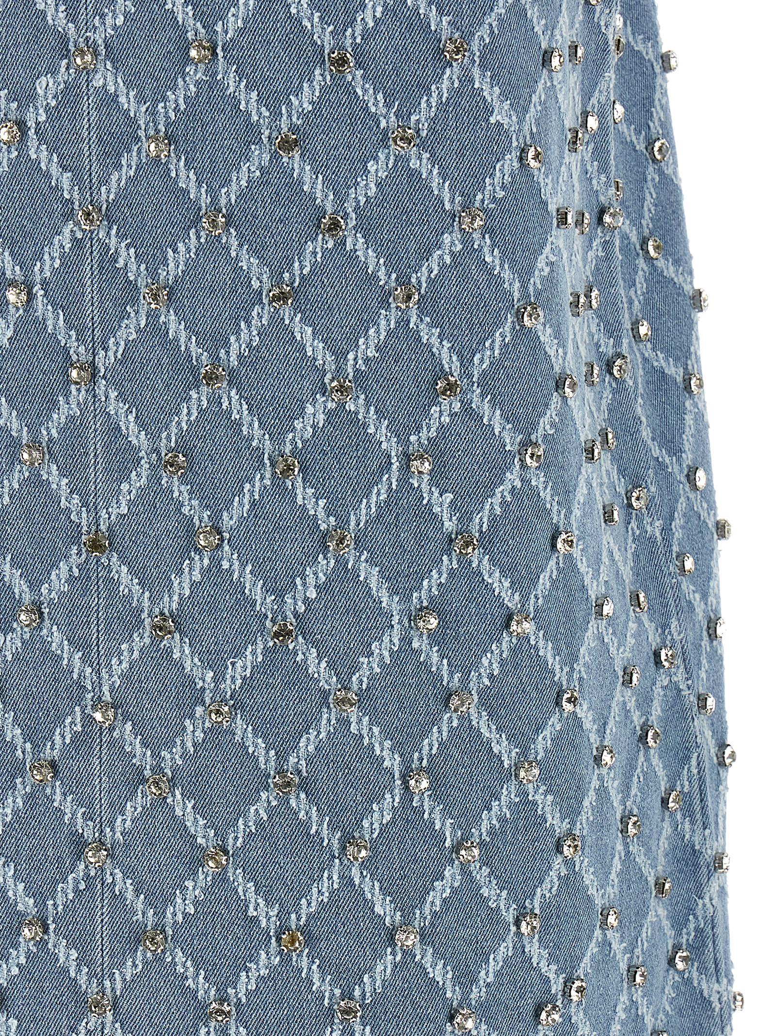 PINKO Blue Cotton Short Women's Dress