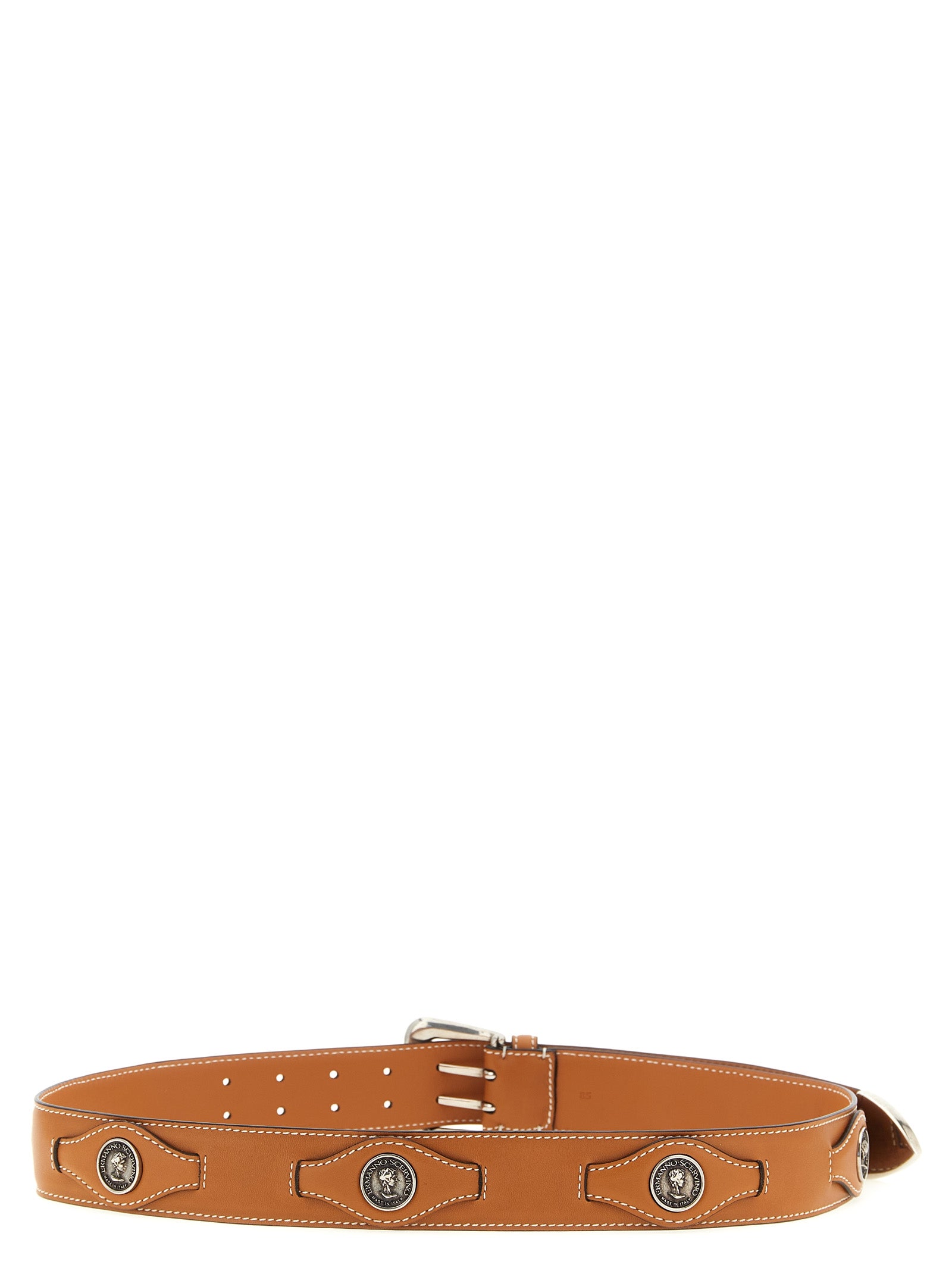 Ermanno Scervino Brown Calfskin Regular Women's Belt