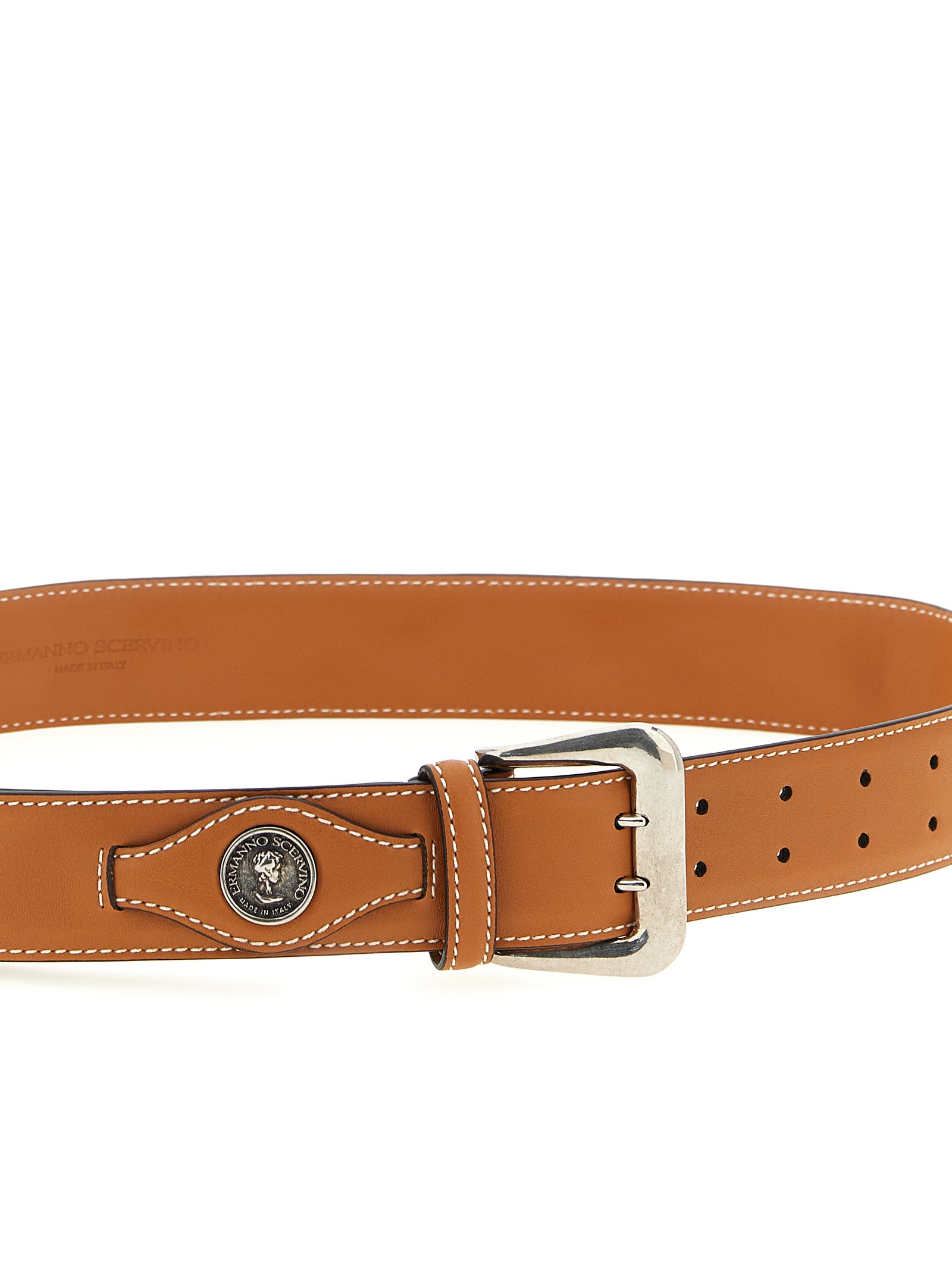 Ermanno Scervino Brown Calfskin Regular Women's Belt