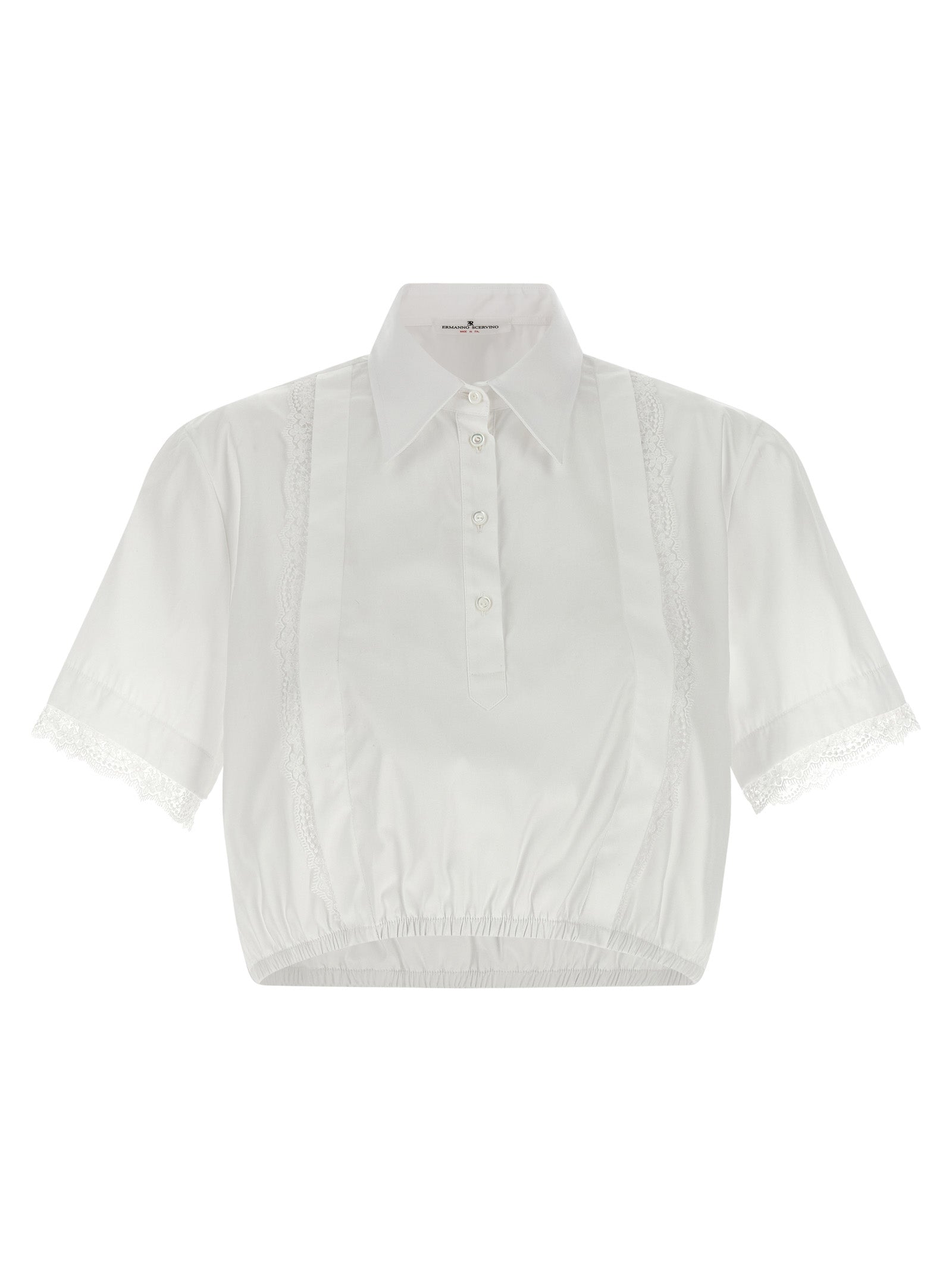 Ermanno Scervino White Cotton Women's Blouse