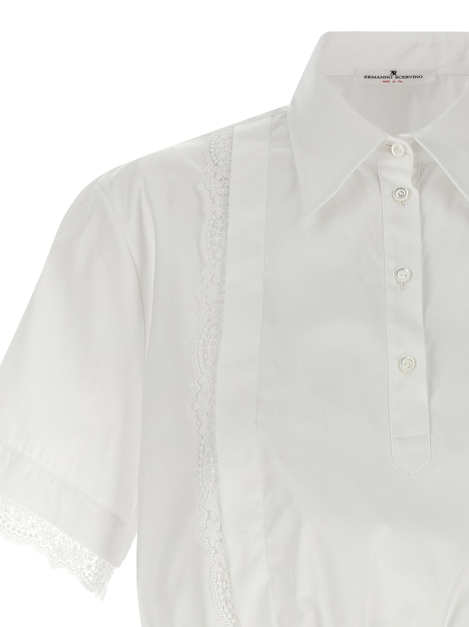 Ermanno Scervino White Cotton Women's Blouse