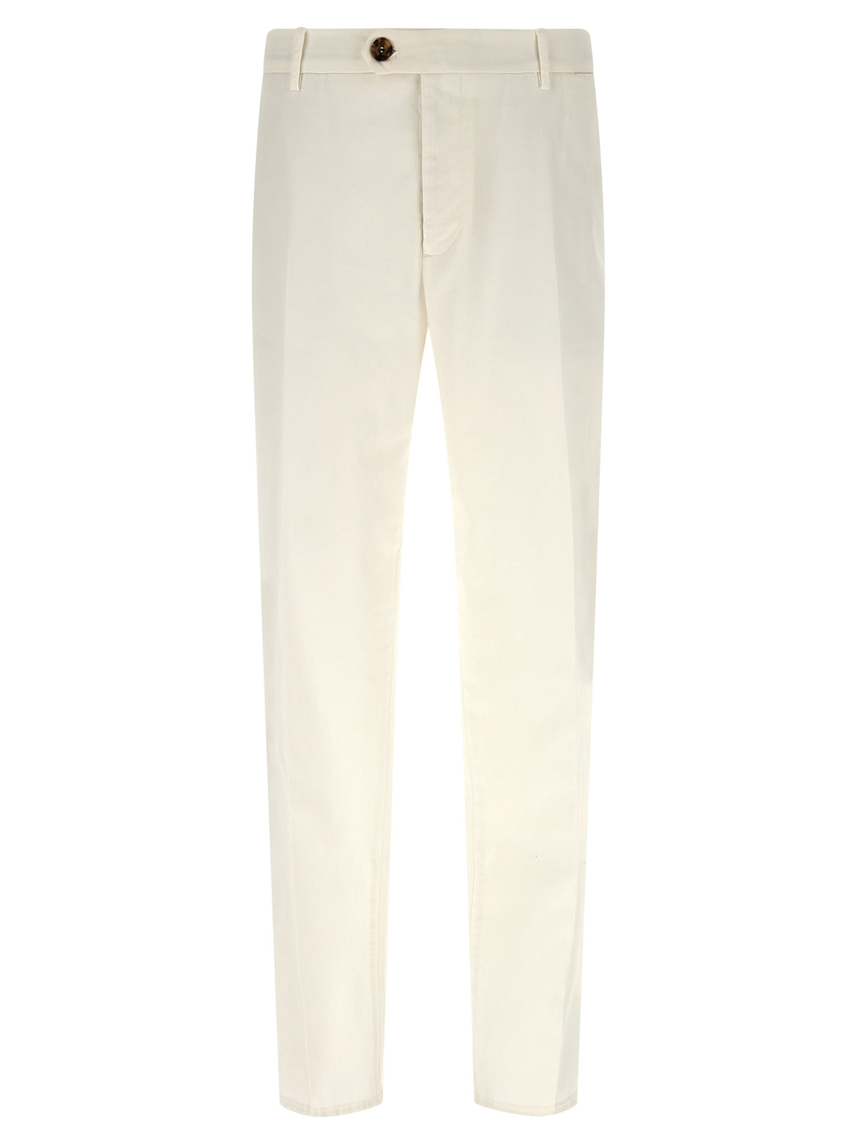 Brunello Cucinelli White Cotton Casual Men's Pants