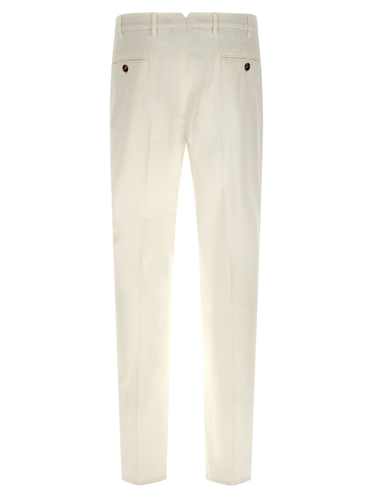 Brunello Cucinelli White Cotton Casual Men's Pants