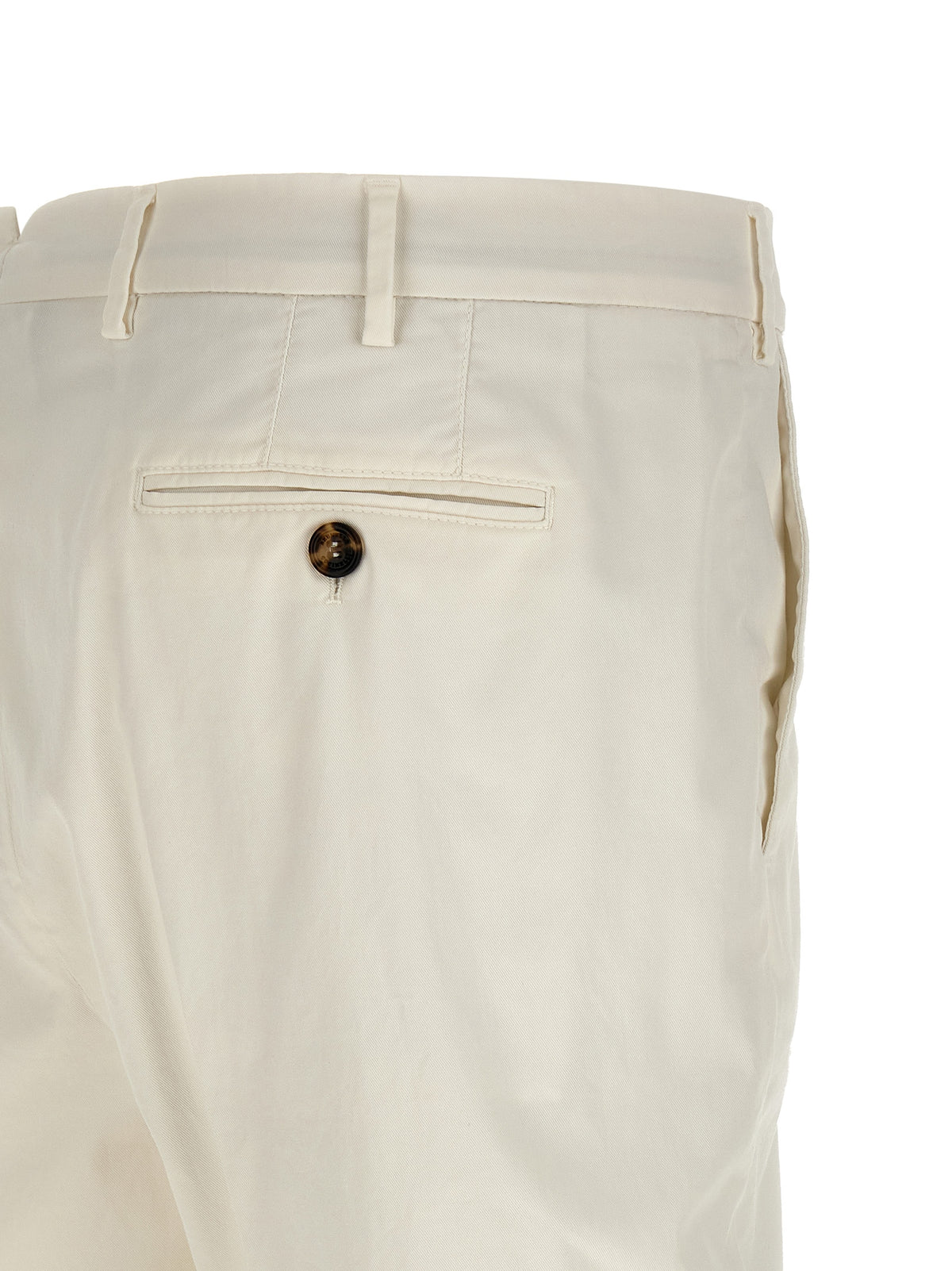 Brunello Cucinelli White Cotton Casual Men's Pants