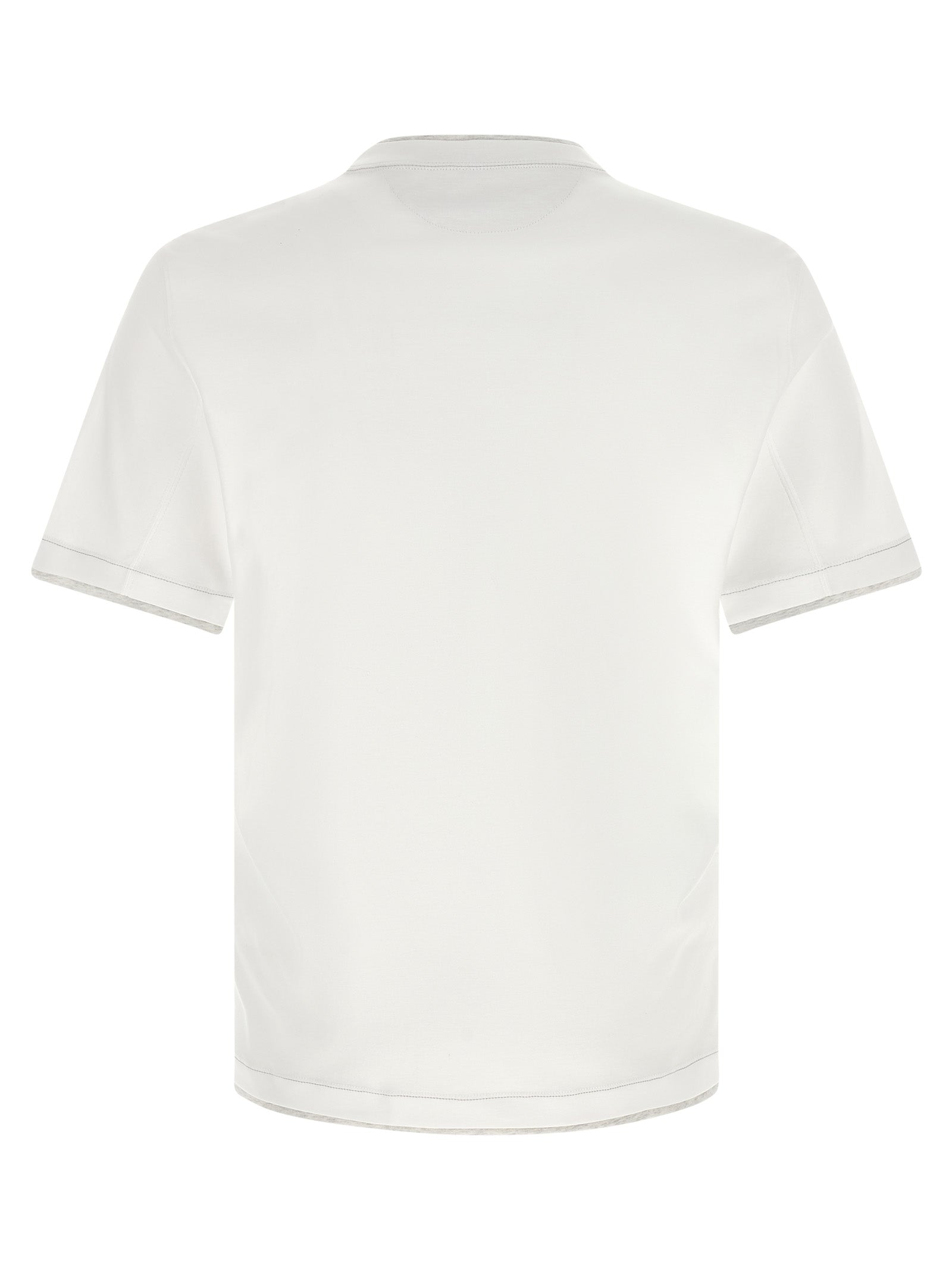 Brunello Cucinelli White Cotton Men's T-Shirt