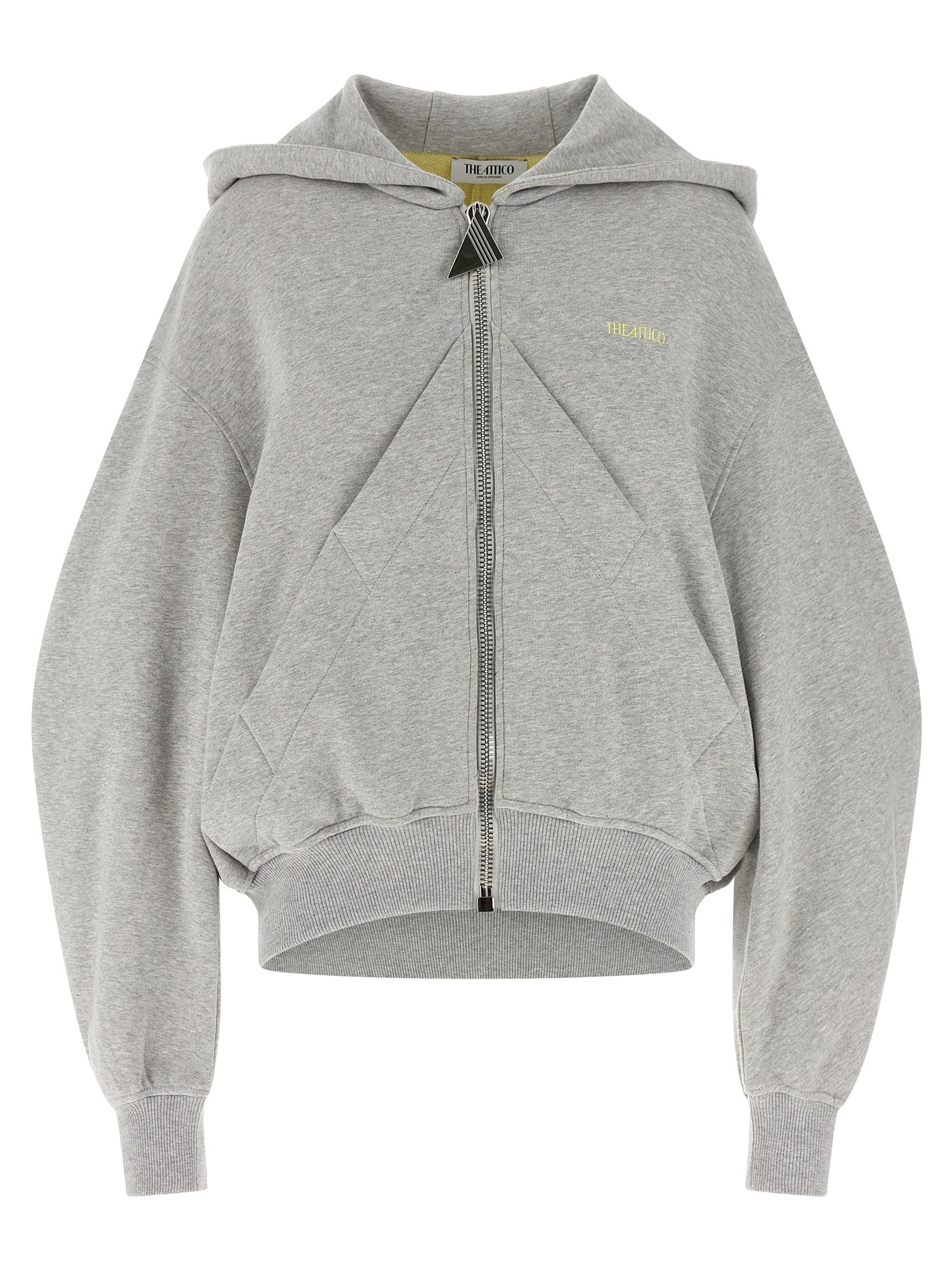 The Attico Gray Cotton Women's Sweatshirt
