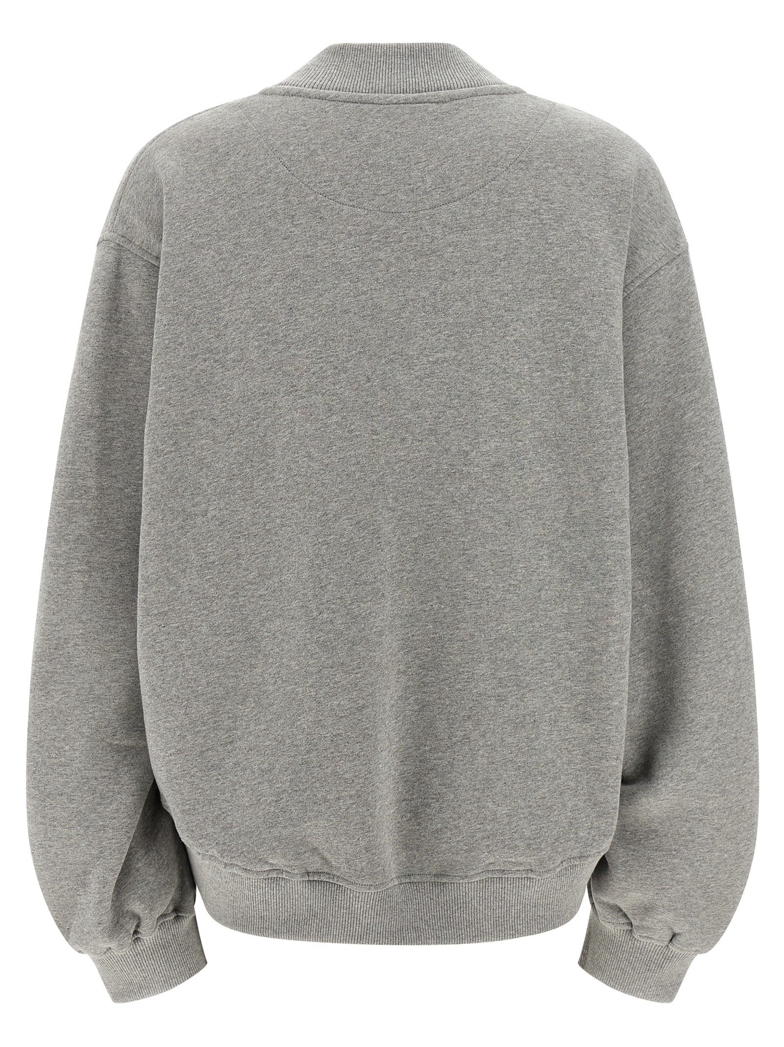 The Attico Gray Cotton Women's Sweatshirt
