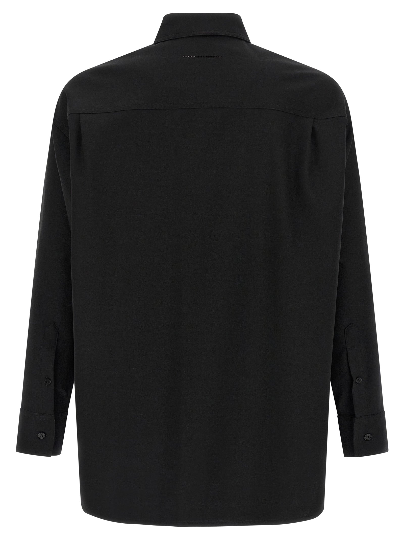 MM6 Maison Margiela Black Polyester Men's Blouse