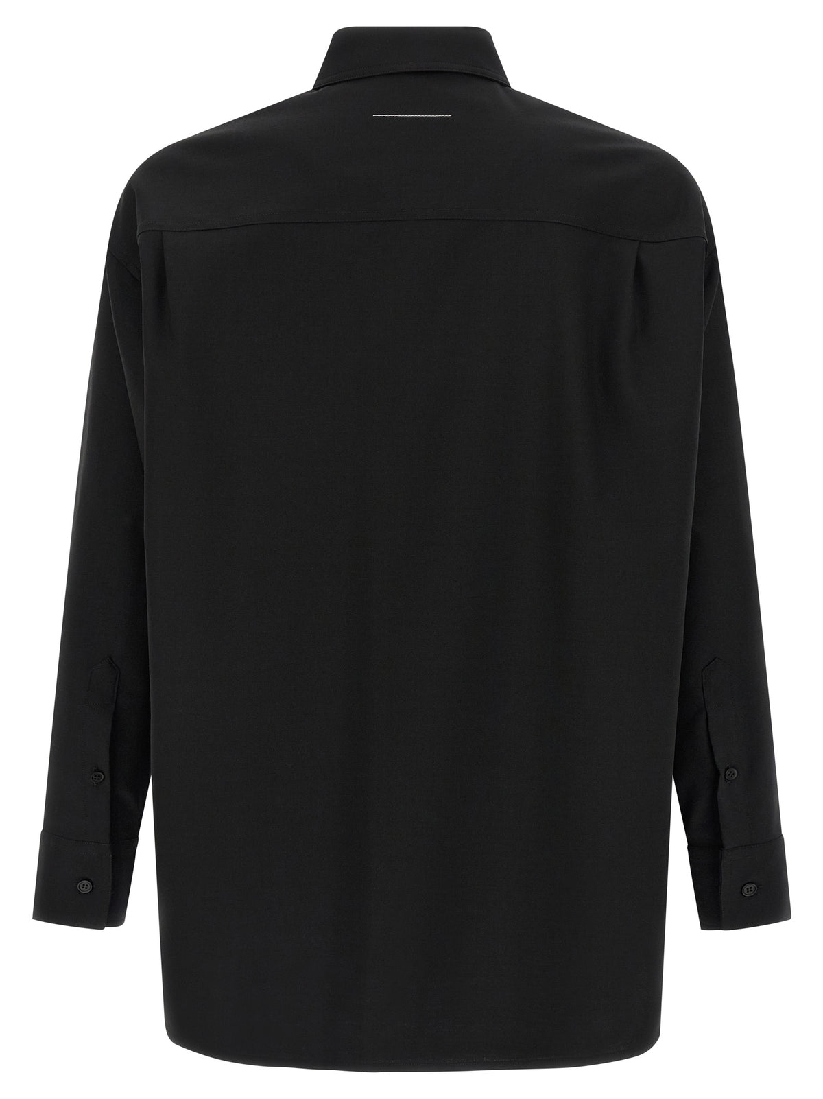 MM6 Maison Margiela Black Polyester Men's Blouse