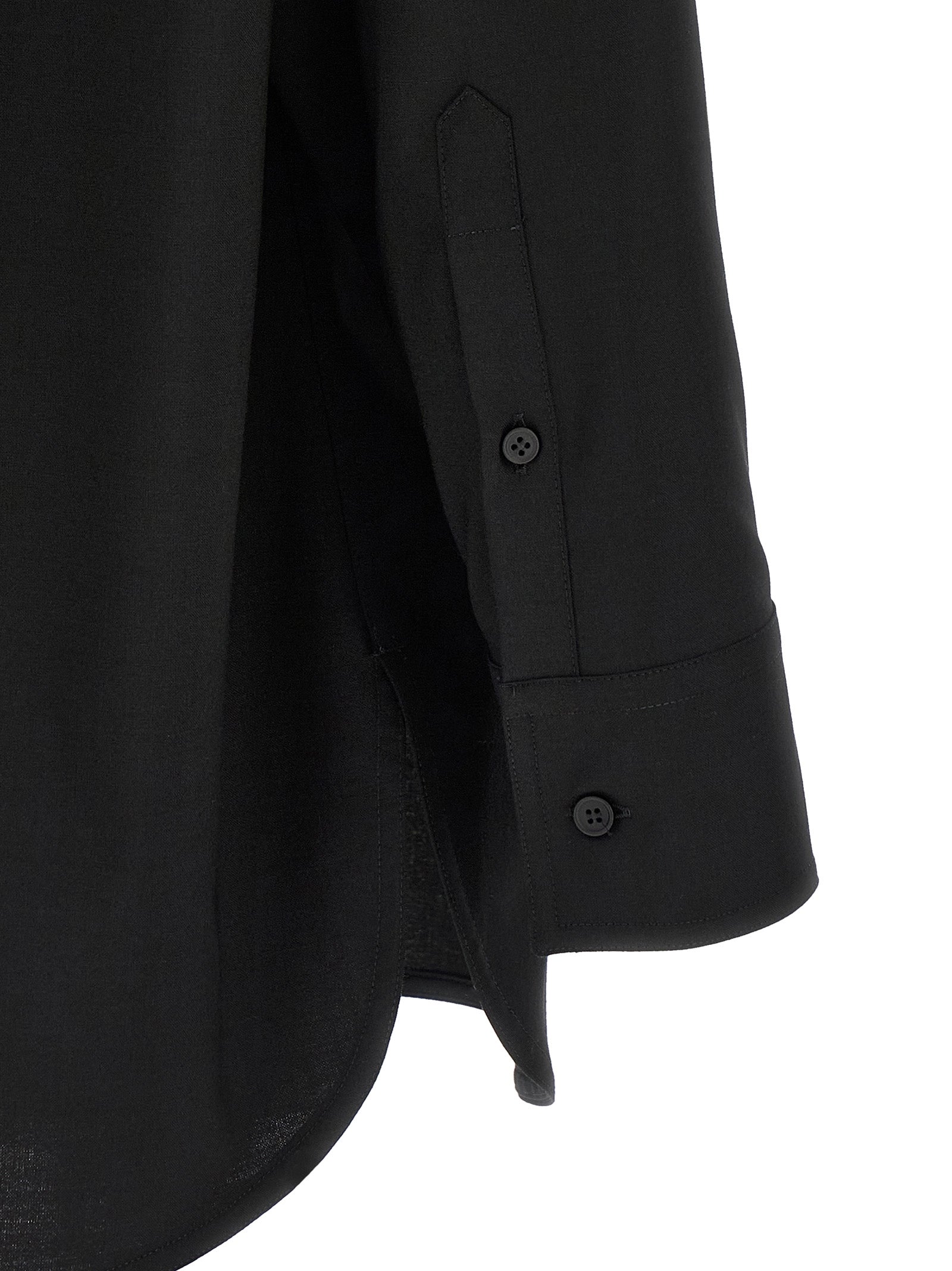 MM6 Maison Margiela Black Polyester Men's Blouse
