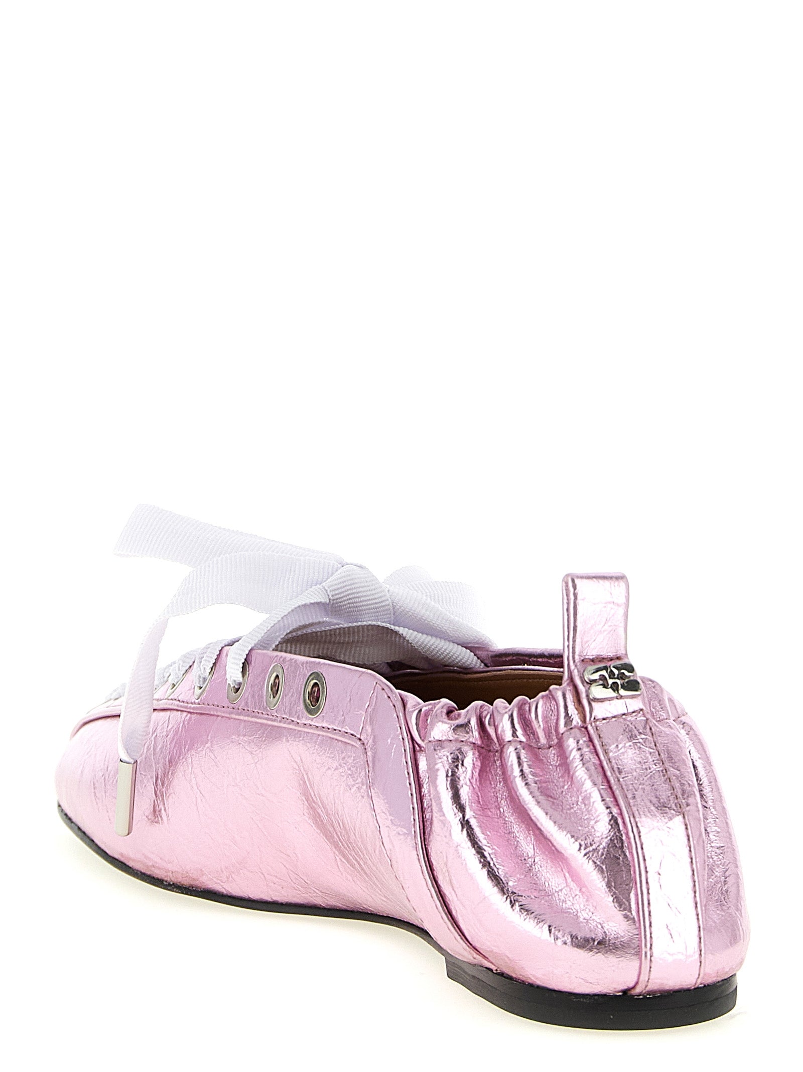 Ganni Multicolor Polyethylene Ballet Women's Flats