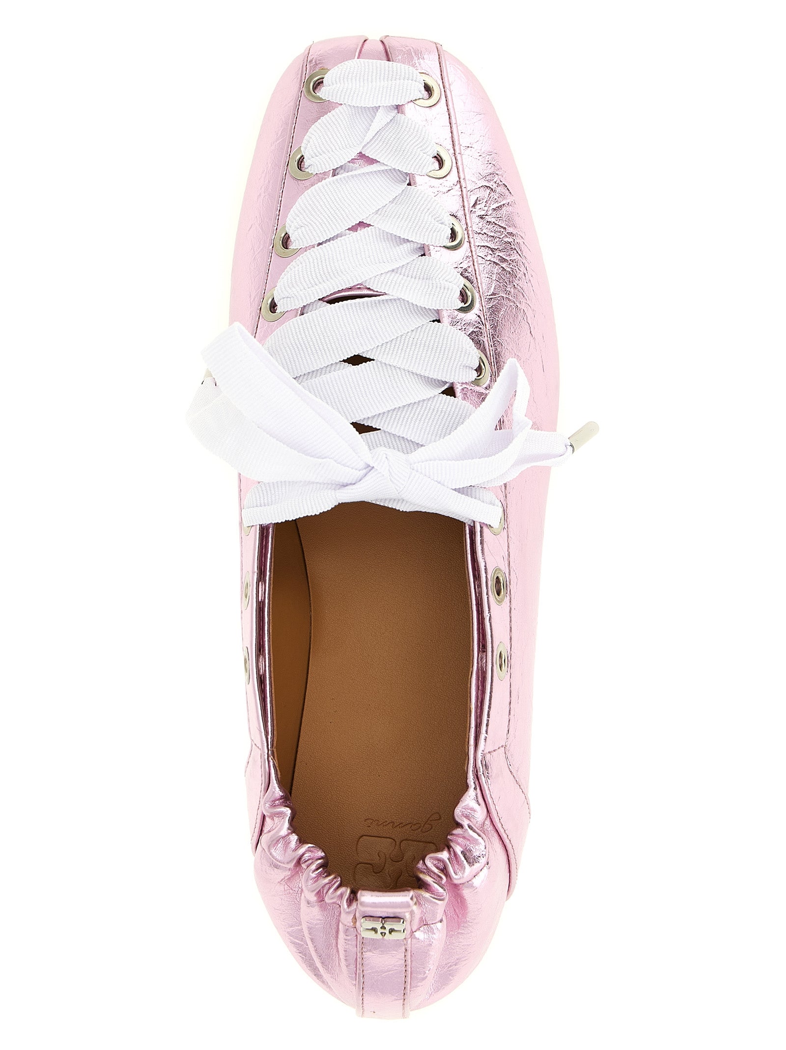 Ganni Multicolor Polyethylene Ballet Women's Flats