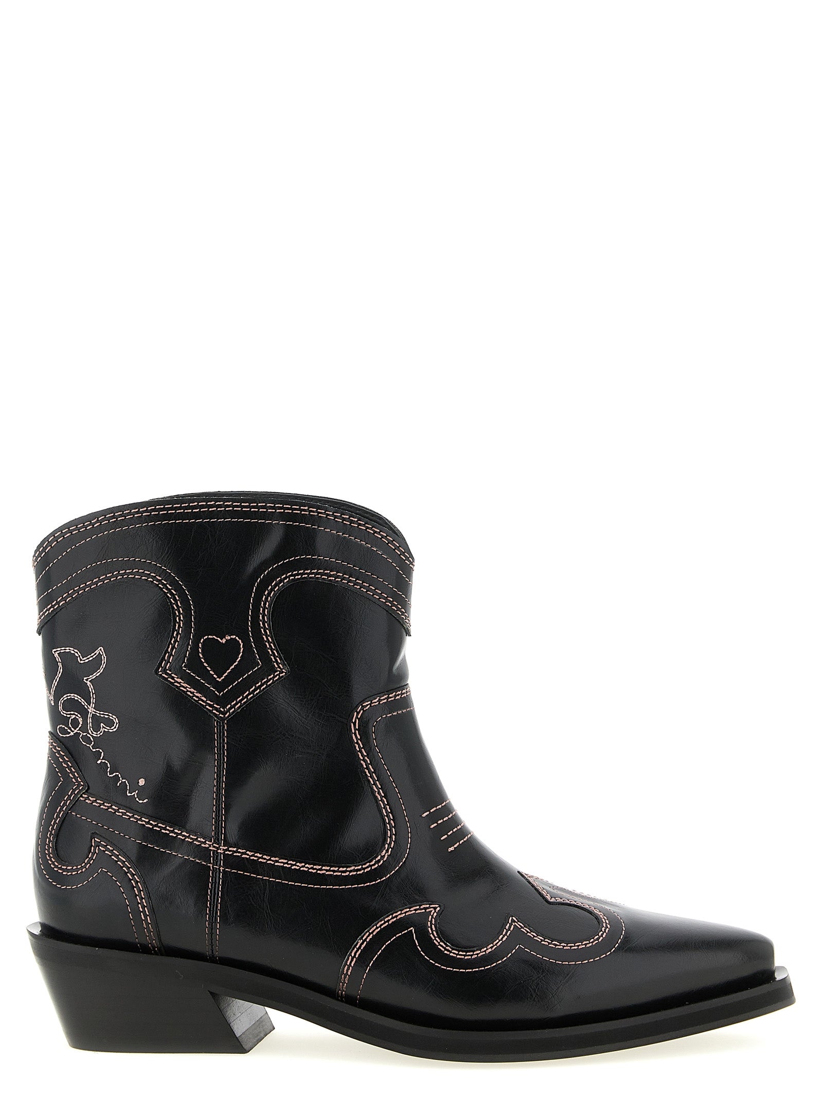 Ganni Black Polyethylene Chelsea Women's Boots