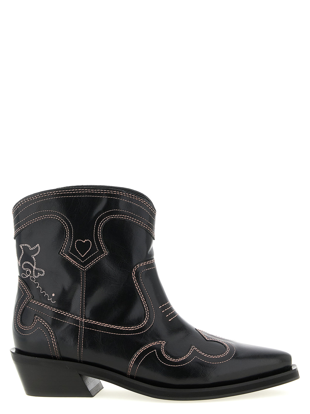 Ganni Black Polyethylene Chelsea Women's Boots